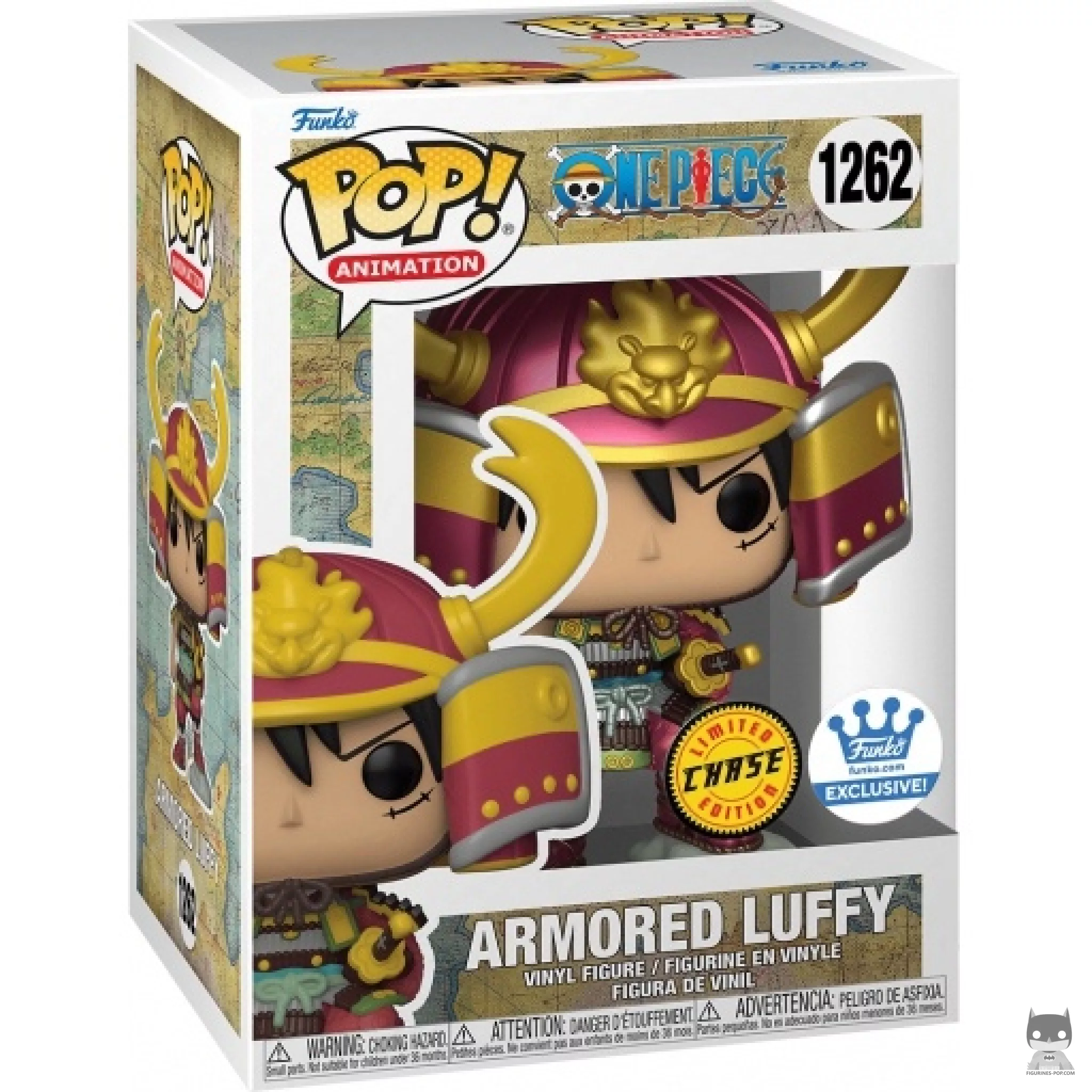 Armored Luffy (Chase & Metallic) Funko Pop! figure in its box