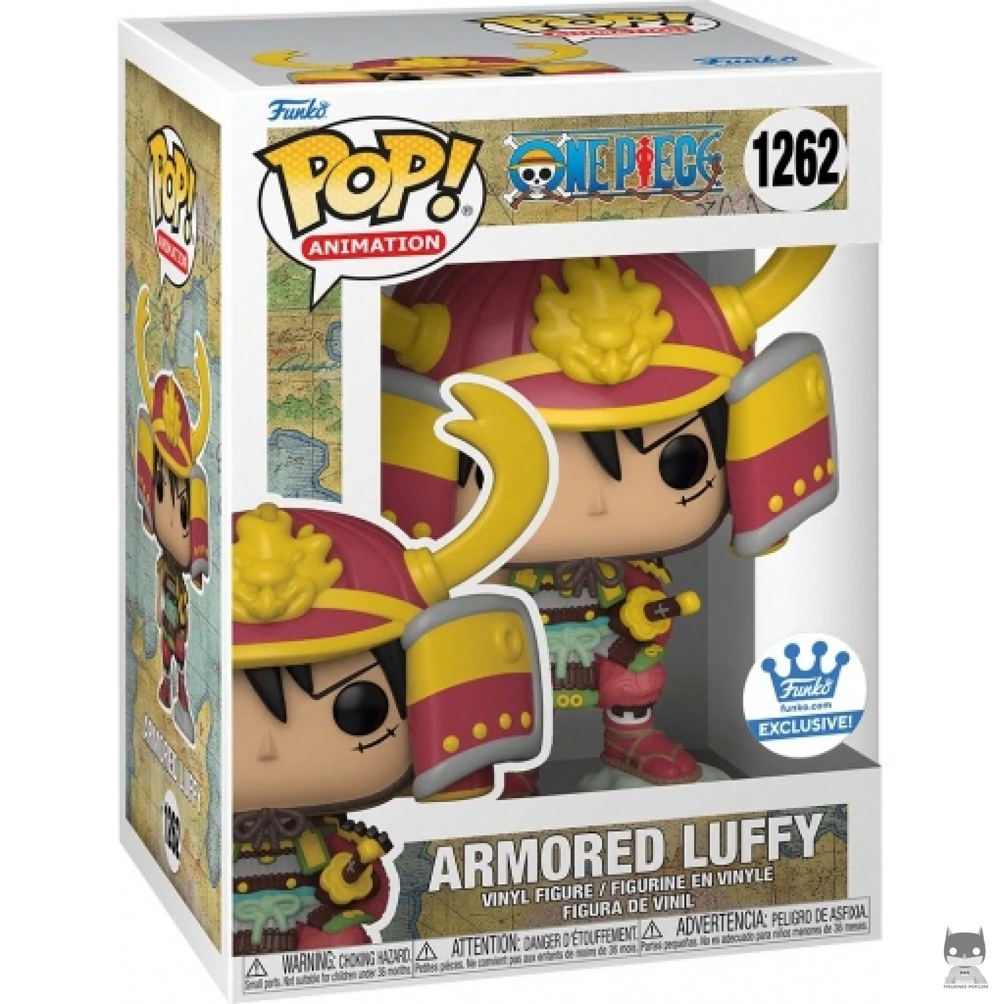 Armored Luffy Funko Pop! figure in its box