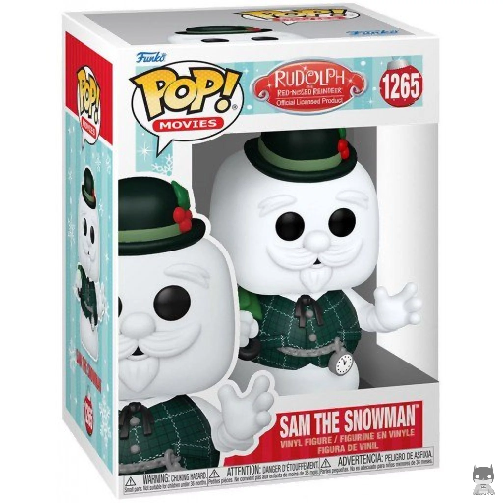 Sam The Snowman Funko Pop! figure in its box