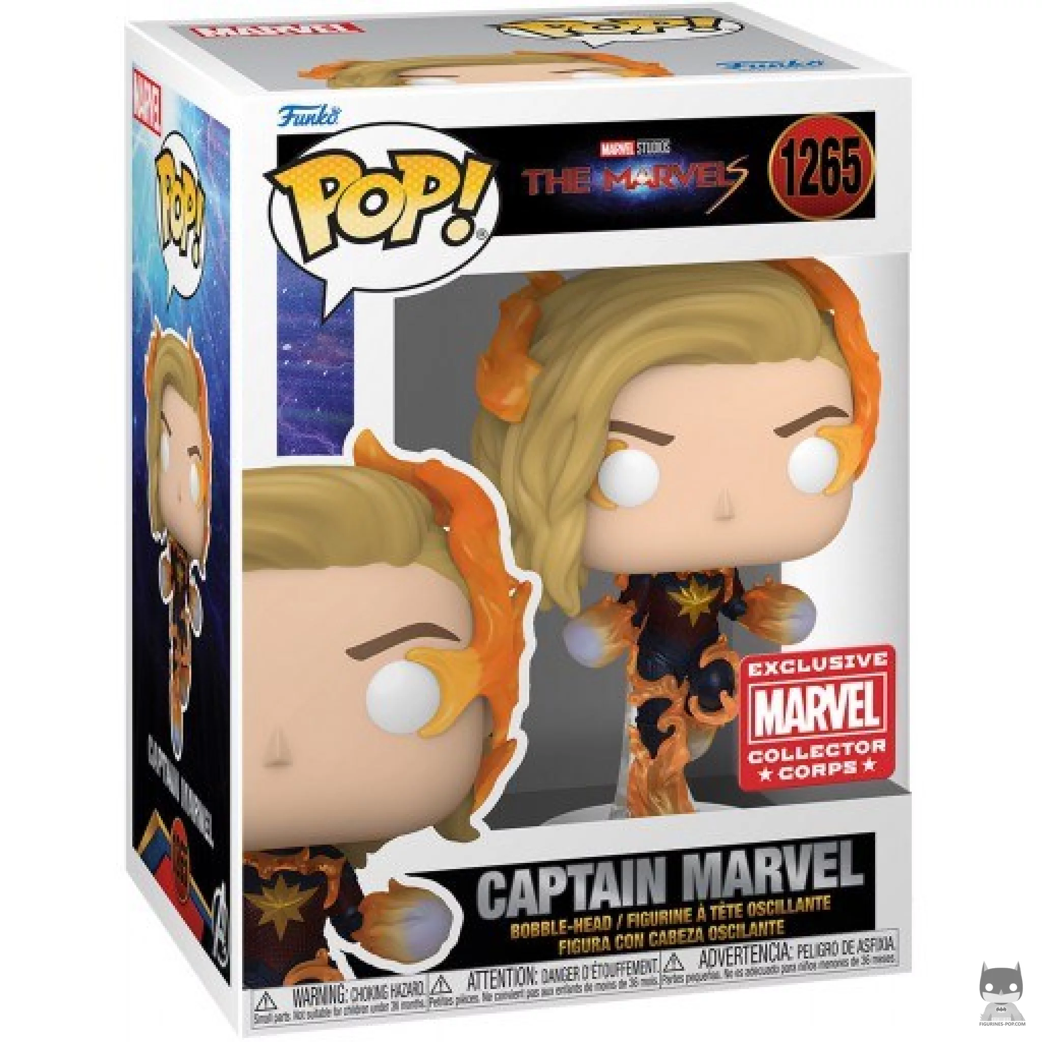 Captain Marvel Funko Pop! figure in its box