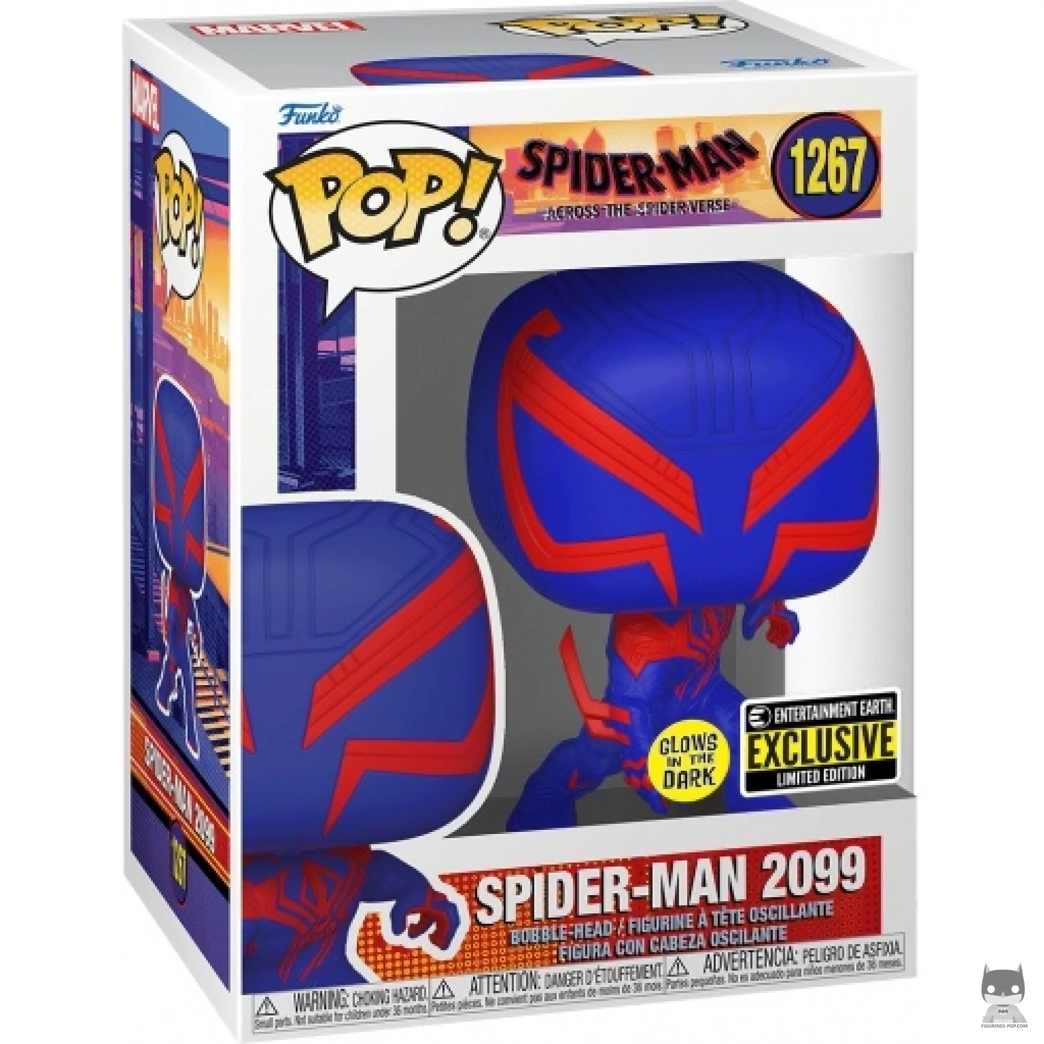 Spider-Man 2099 (Glow in the Dark) Funko Pop! figure in its box