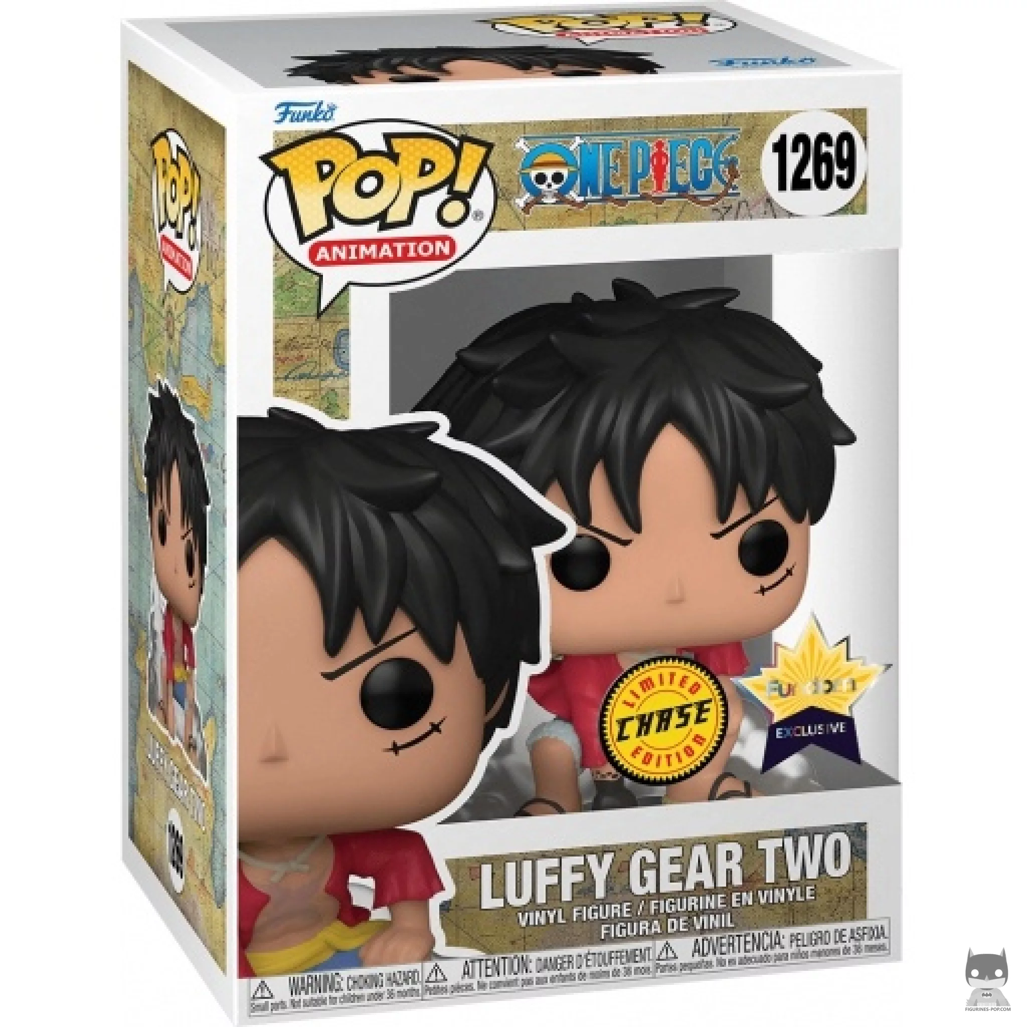 Luffy Gear Two (Chase) Funko Pop! figure in its box
