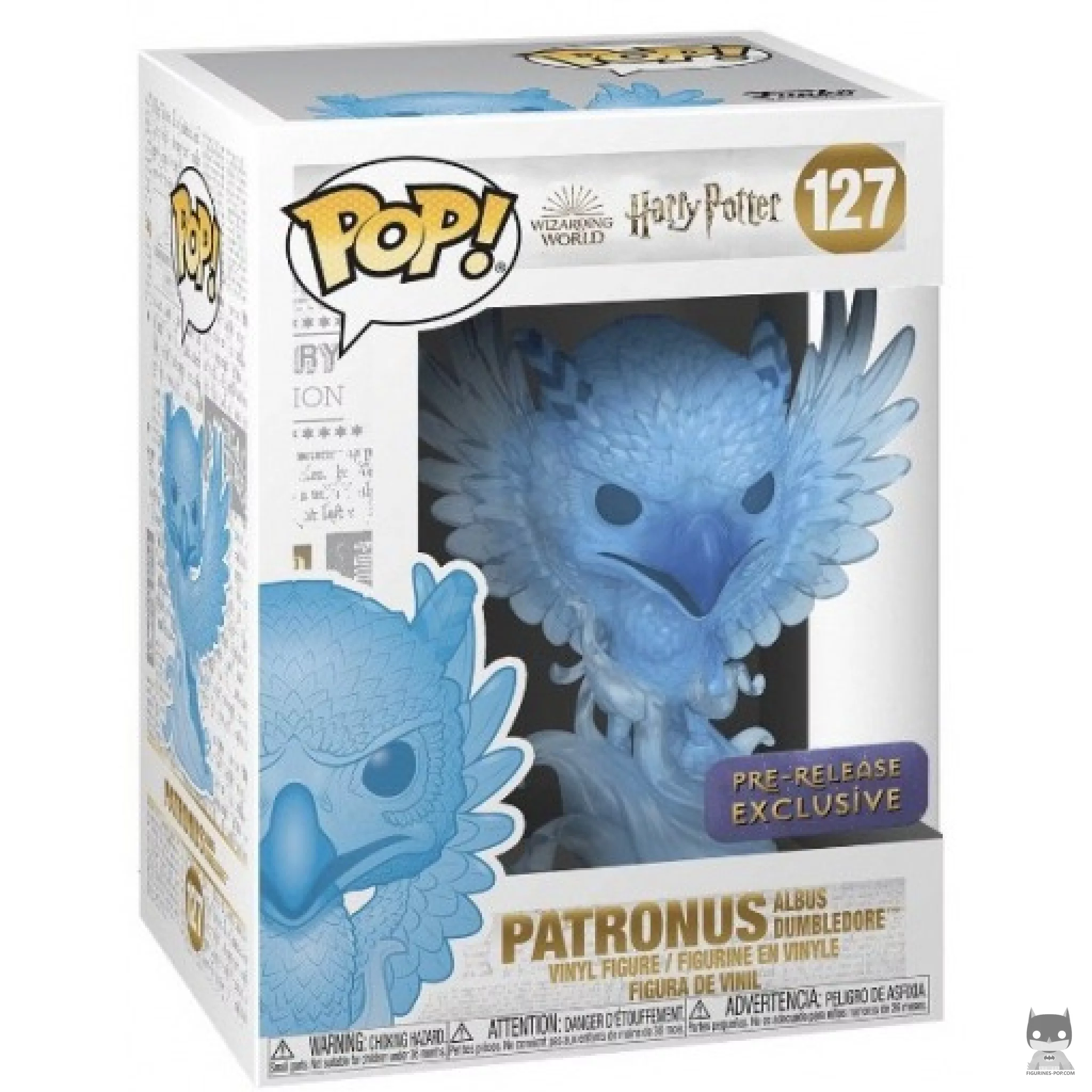 Patronus Albus Dumbledore (Translucent) Funko Pop! figure in its box
