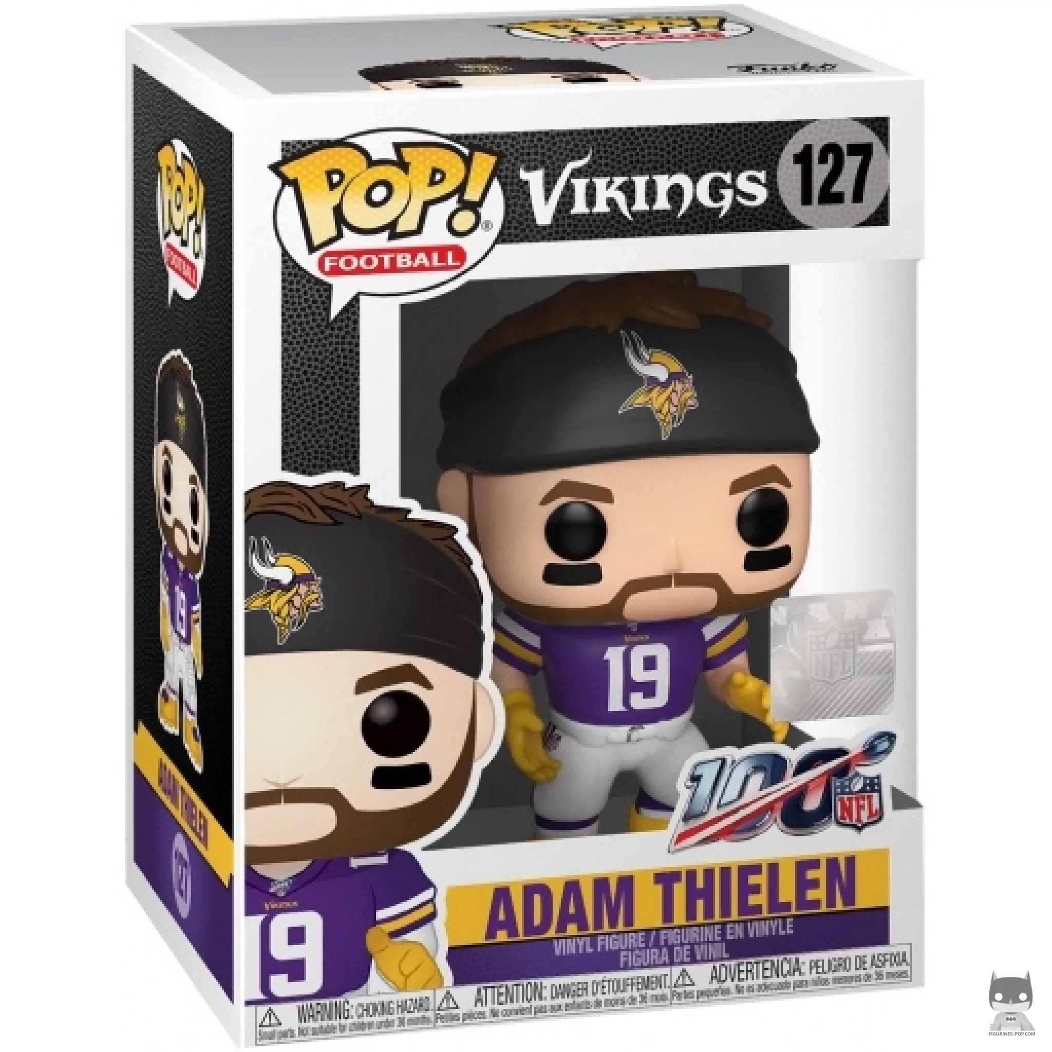 Adam Thielen Funko Pop! figure in its box