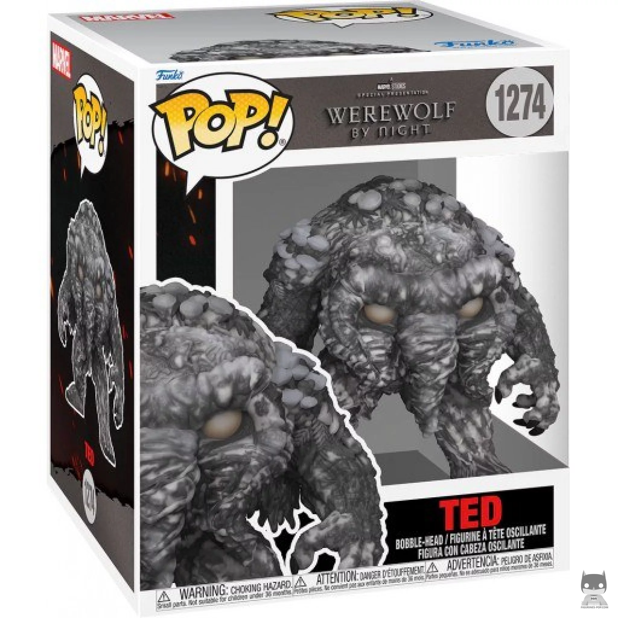 Ted Man-Thing Funko Pop! figure in its box