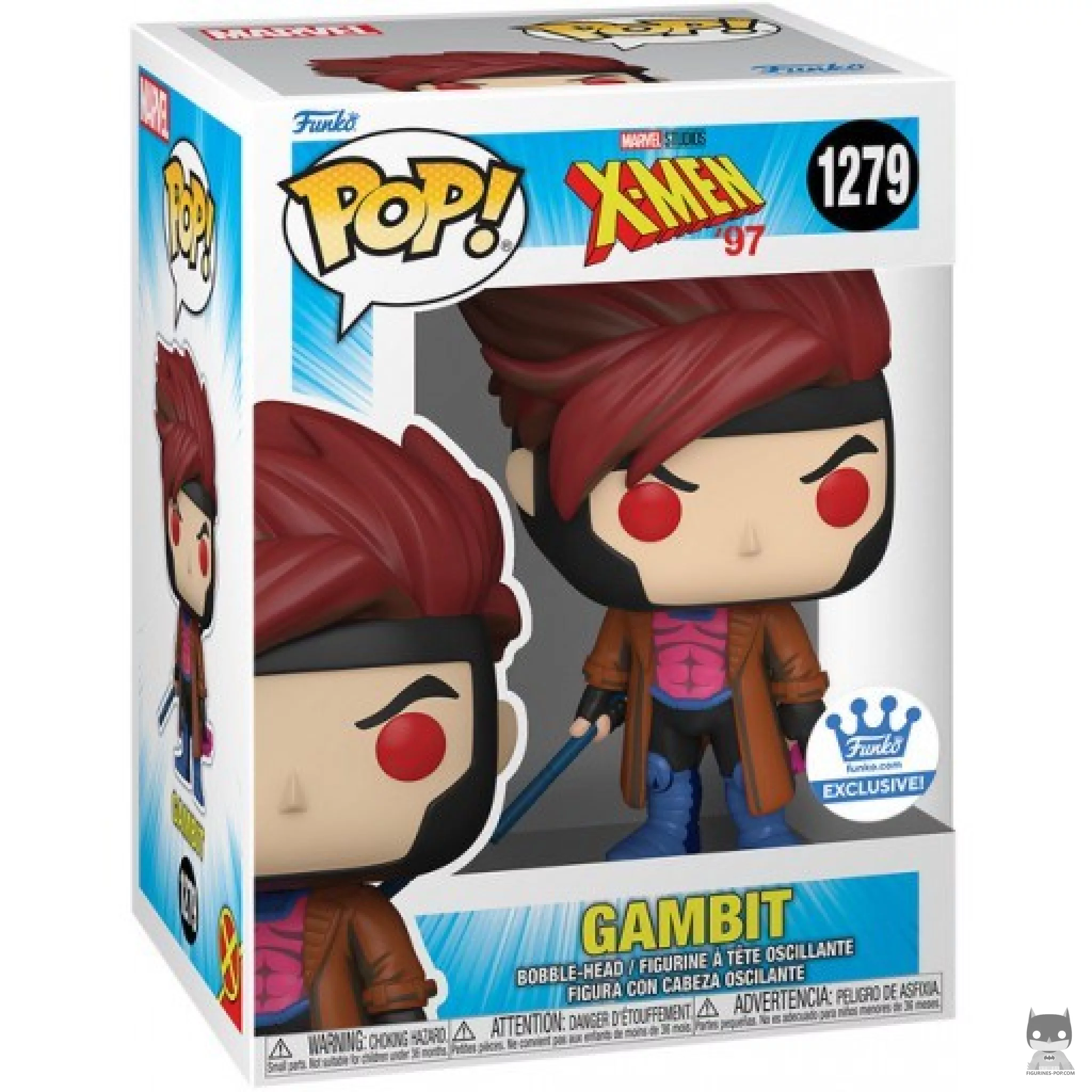 Gambit Funko Pop! figure in its box