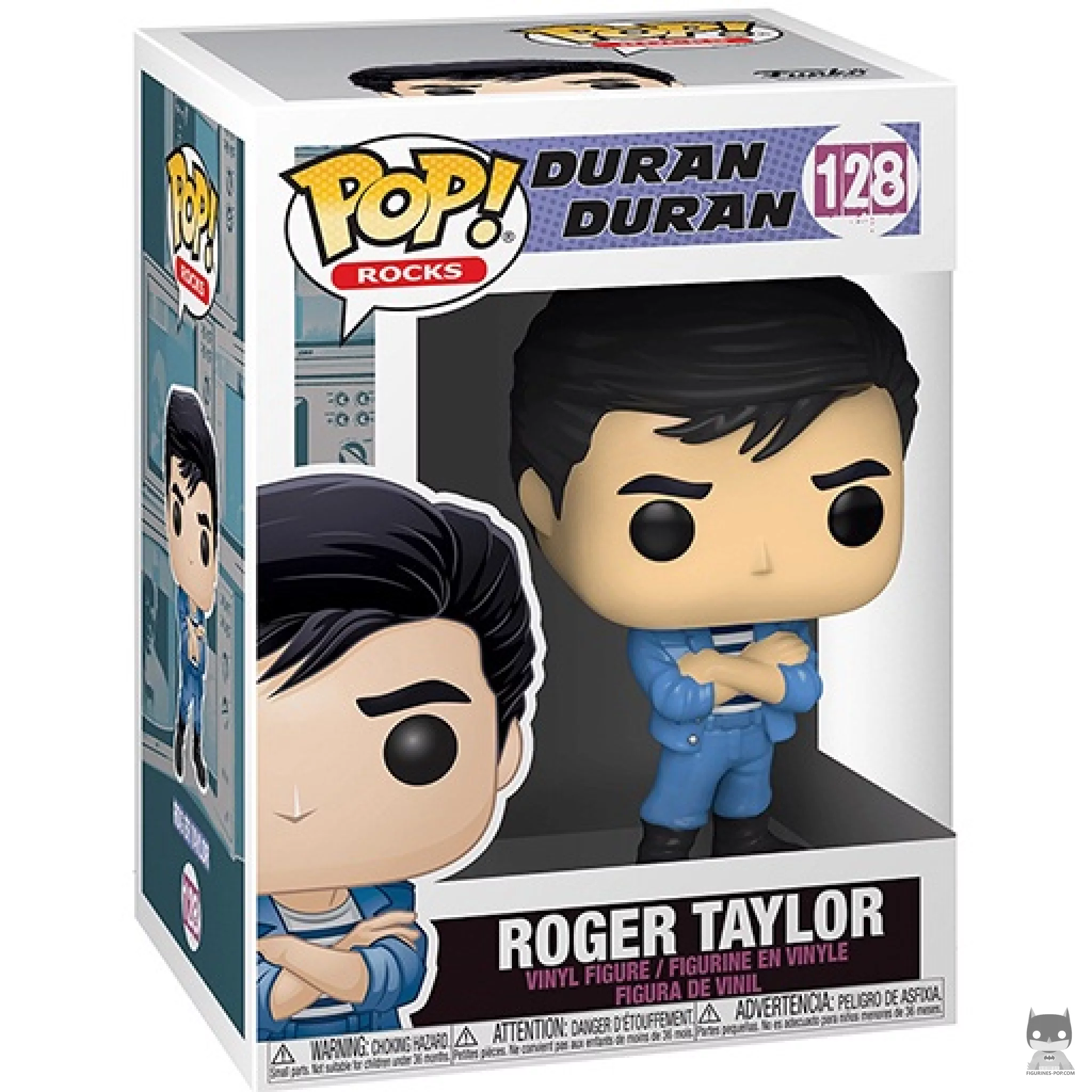 Roger Taylor Funko Pop! figure in its box