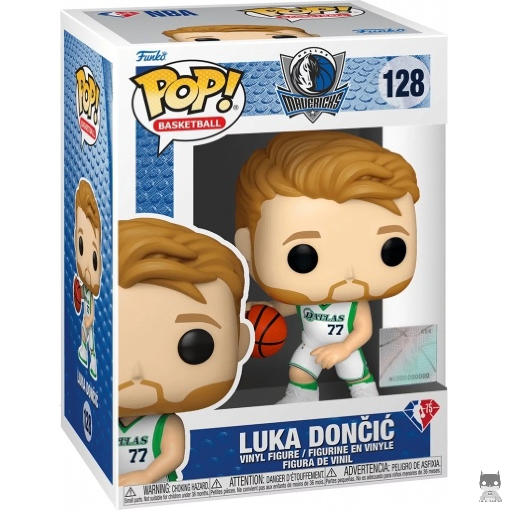 Luka Doncic Funko Pop! figure in its box