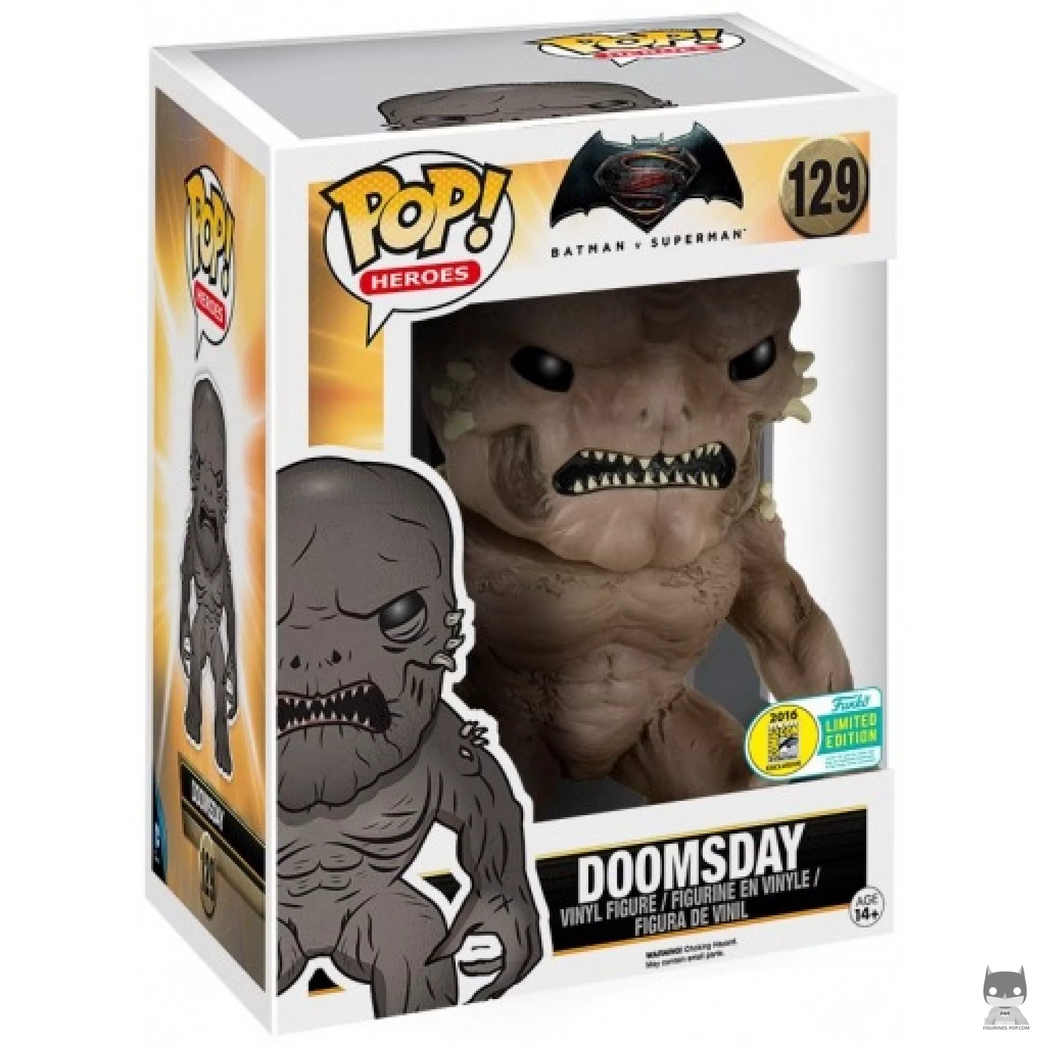 Doomsday (Supersized) Funko Pop! figure in its box