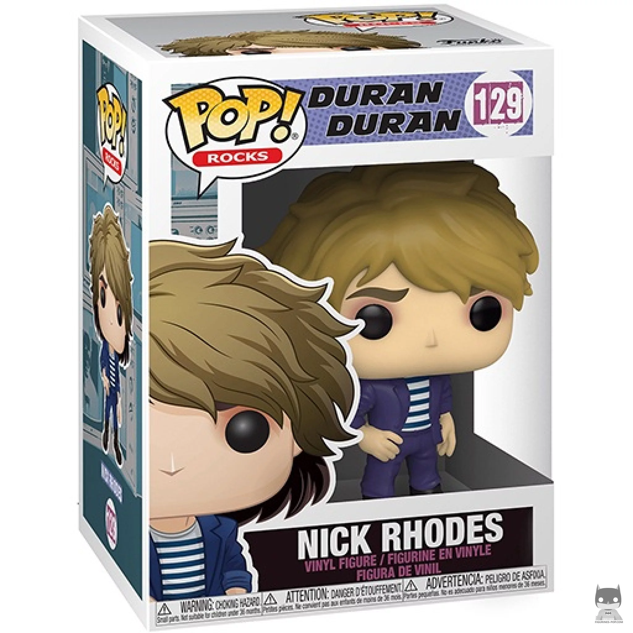 Nick Rhodes Funko Pop! figure in its box