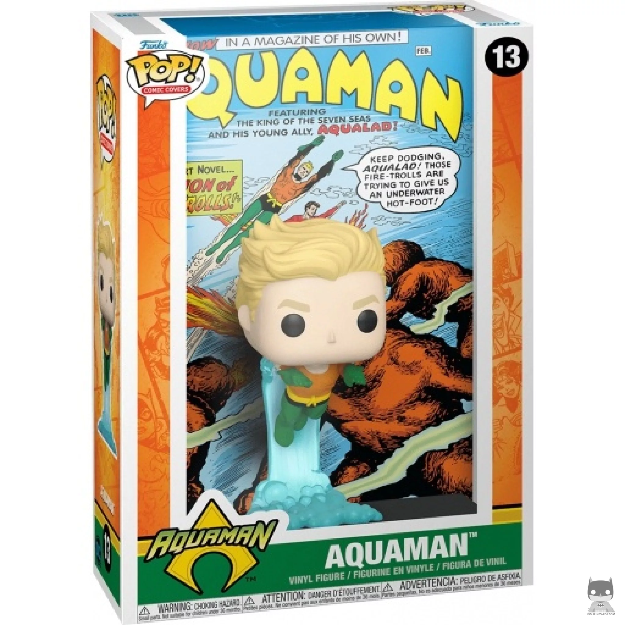 Aquaman Funko Pop! figure in its box
