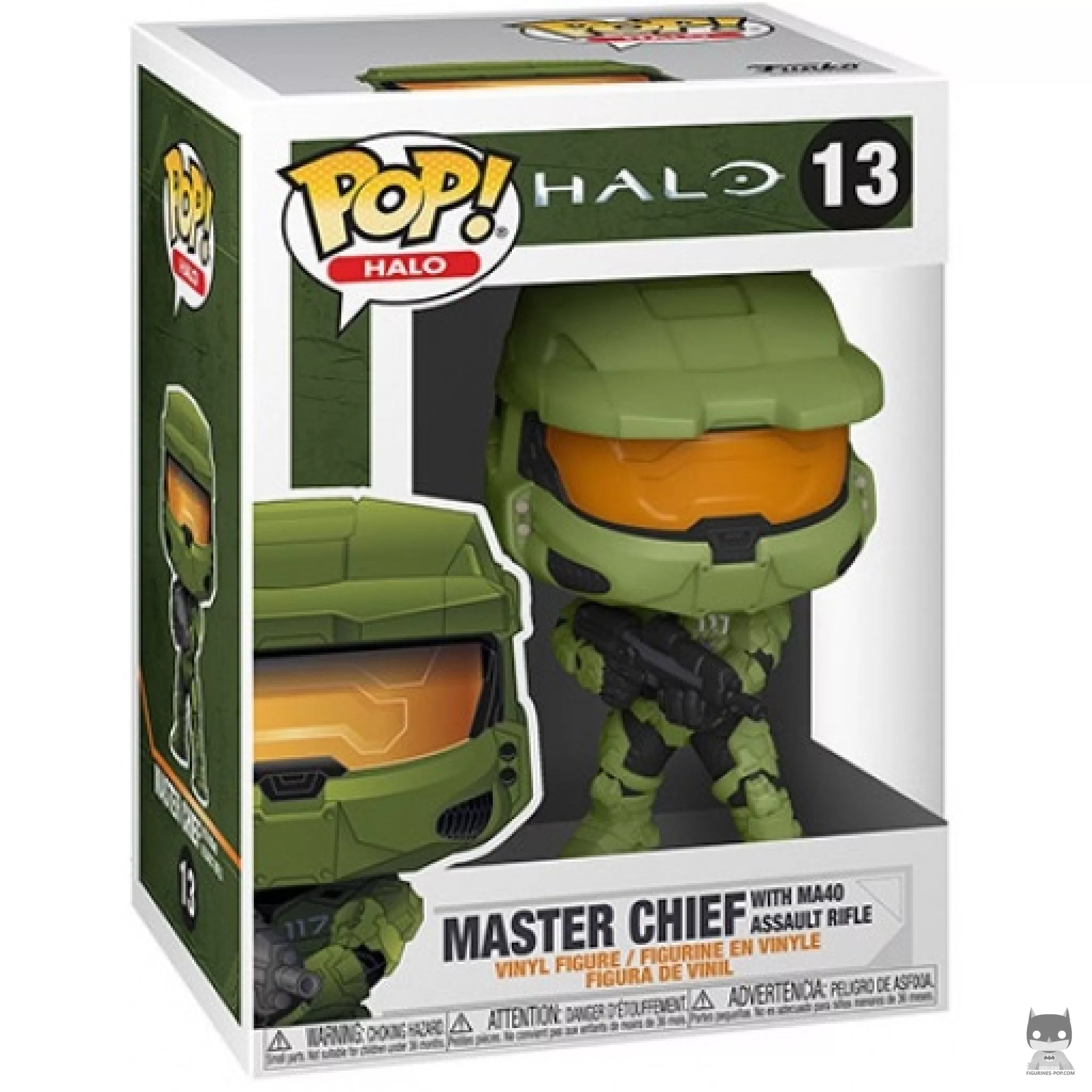 Master Chief with MA40 Assault Rifle Funko Pop! figure in its box