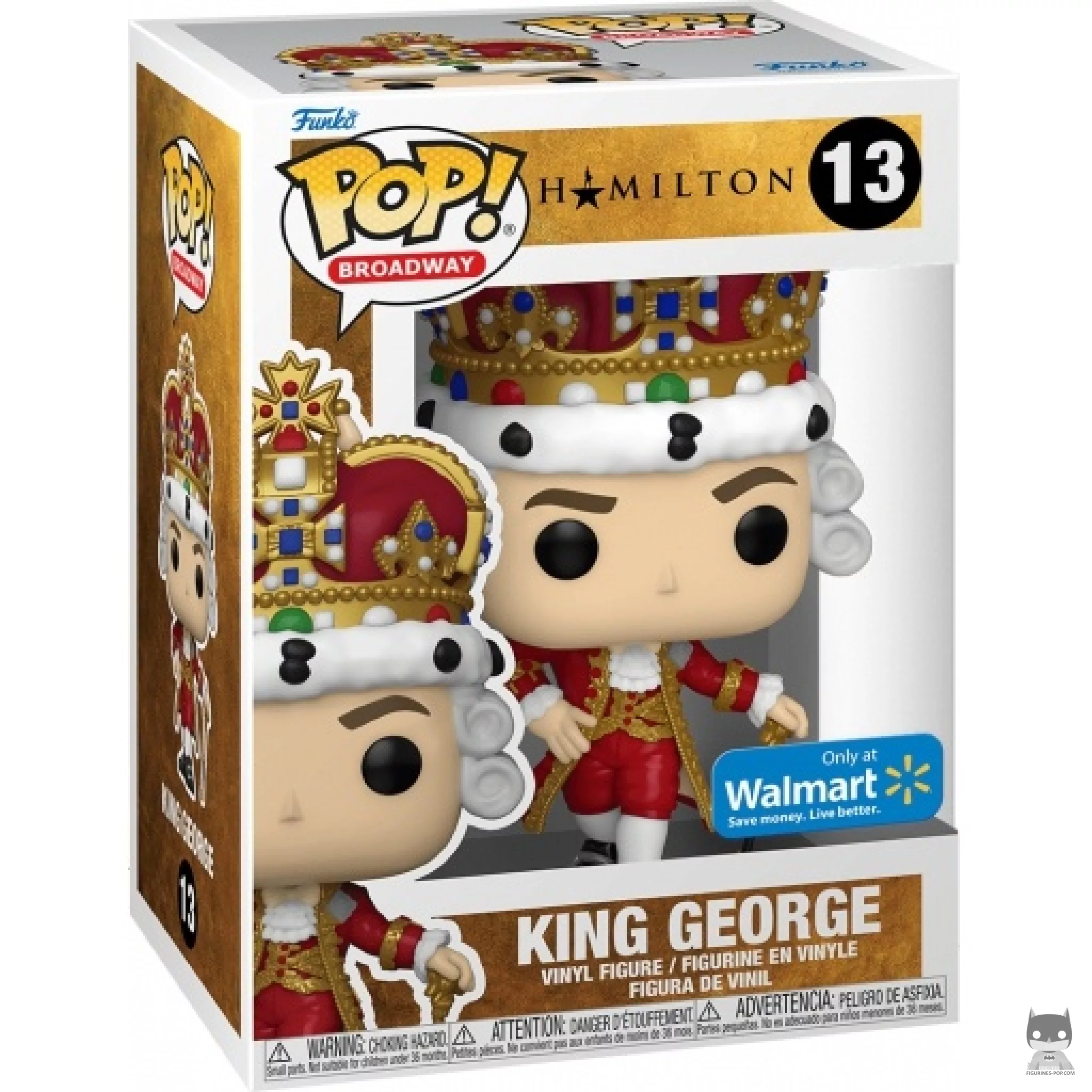 King George (Red) Funko Pop! figure in its box