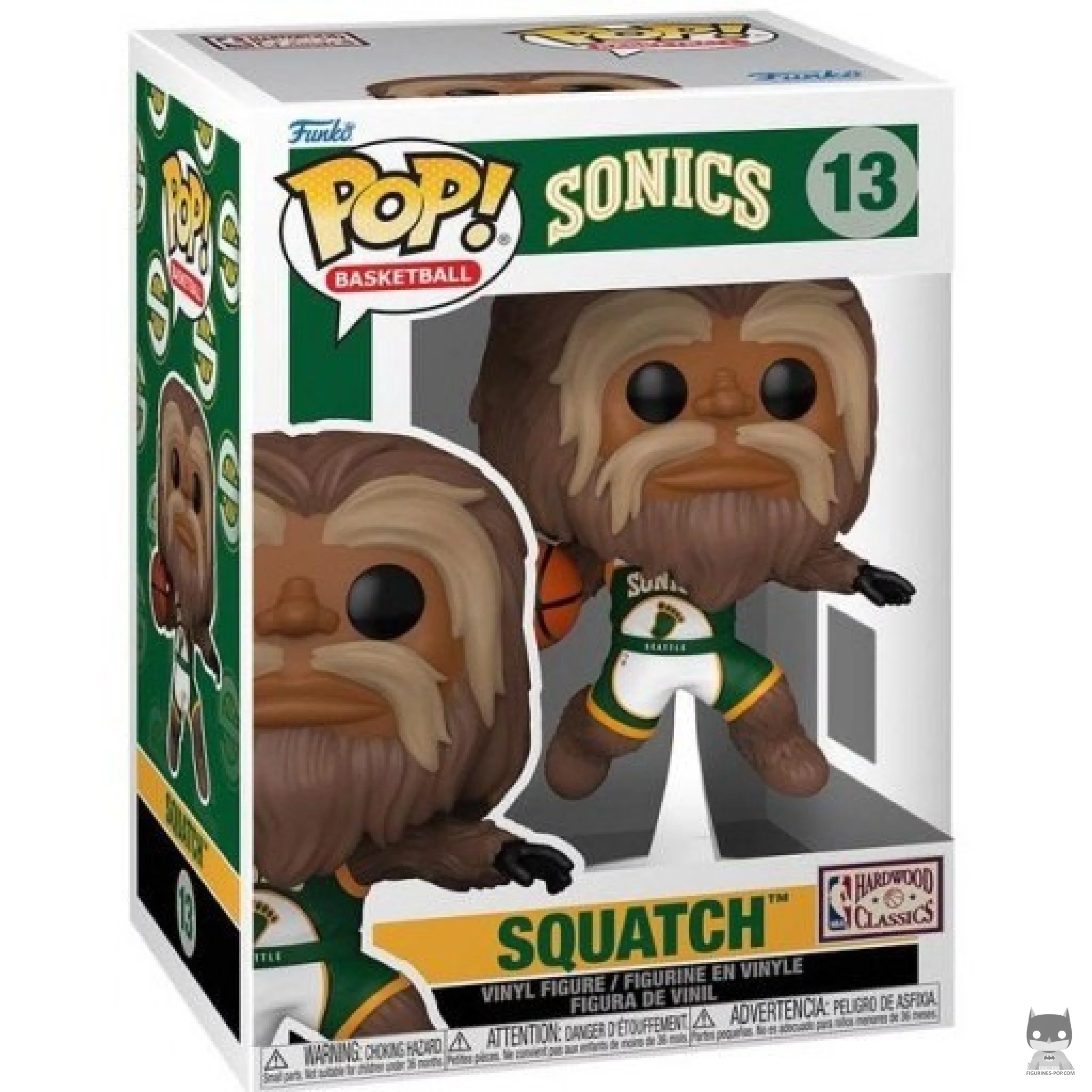 Squatch (Seattle SuperSonics) Funko Pop! figure in its box