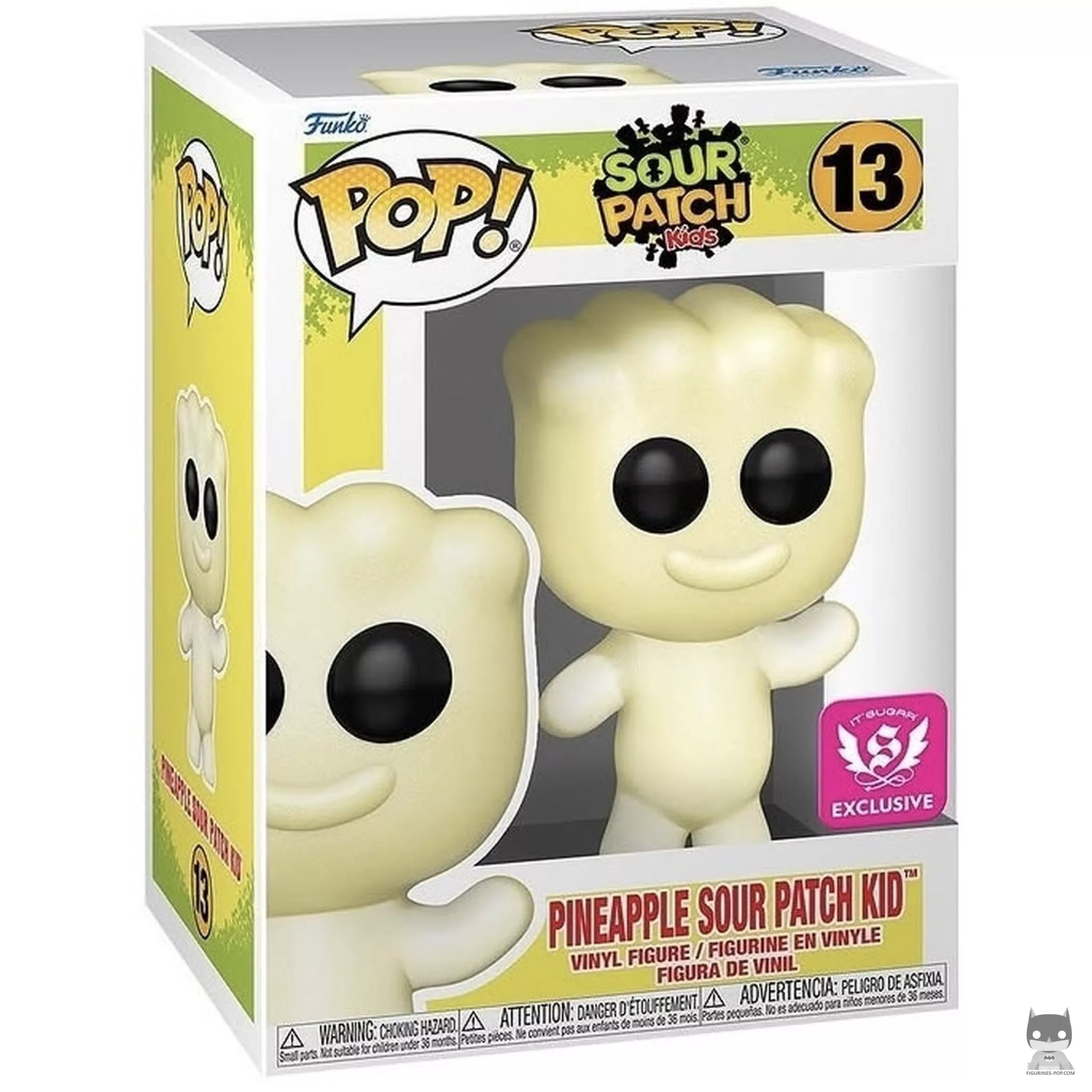 Pineapple Sour Patch Kid (Glitter) Funko Pop! figure in its box