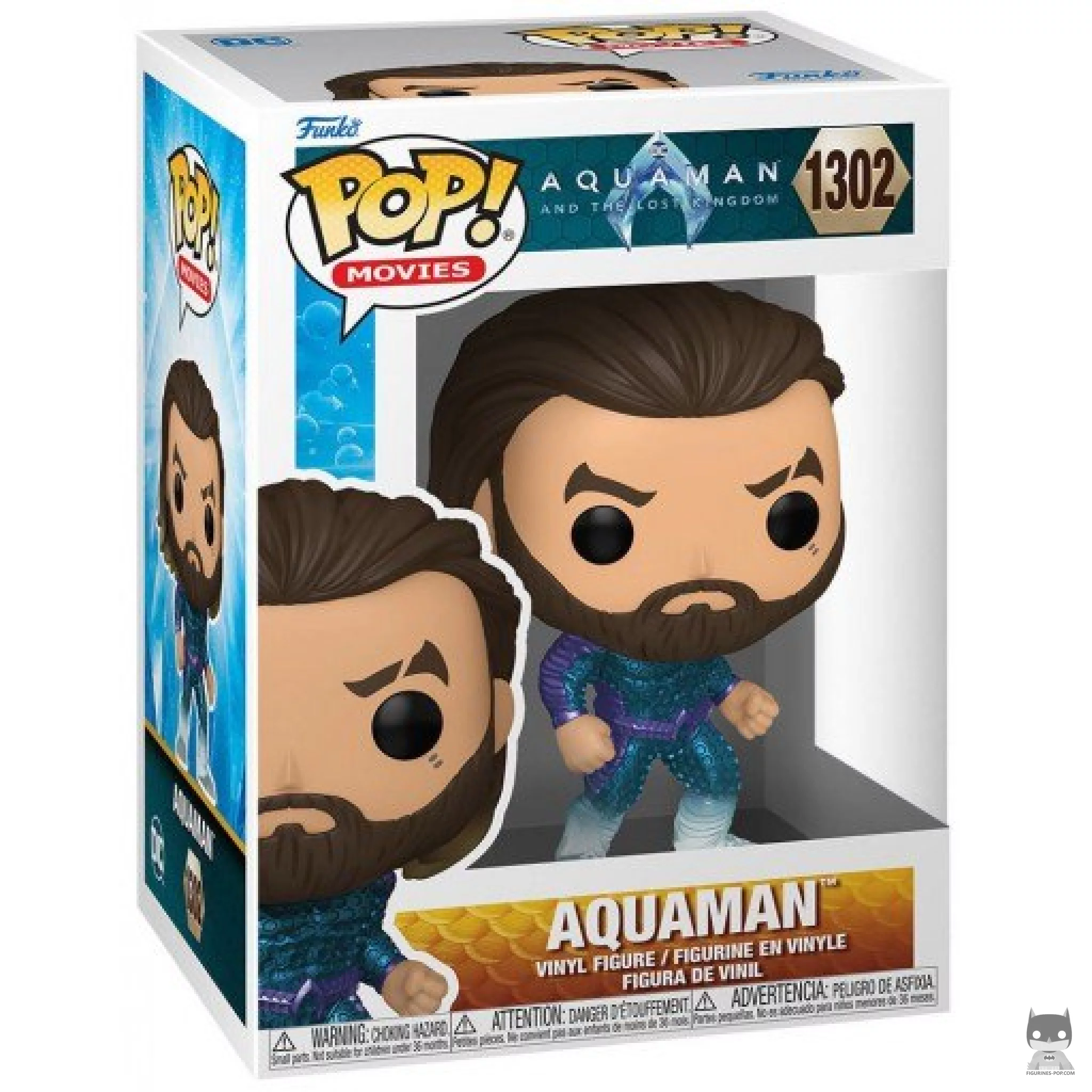 Aquaman Funko Pop! figure in its box