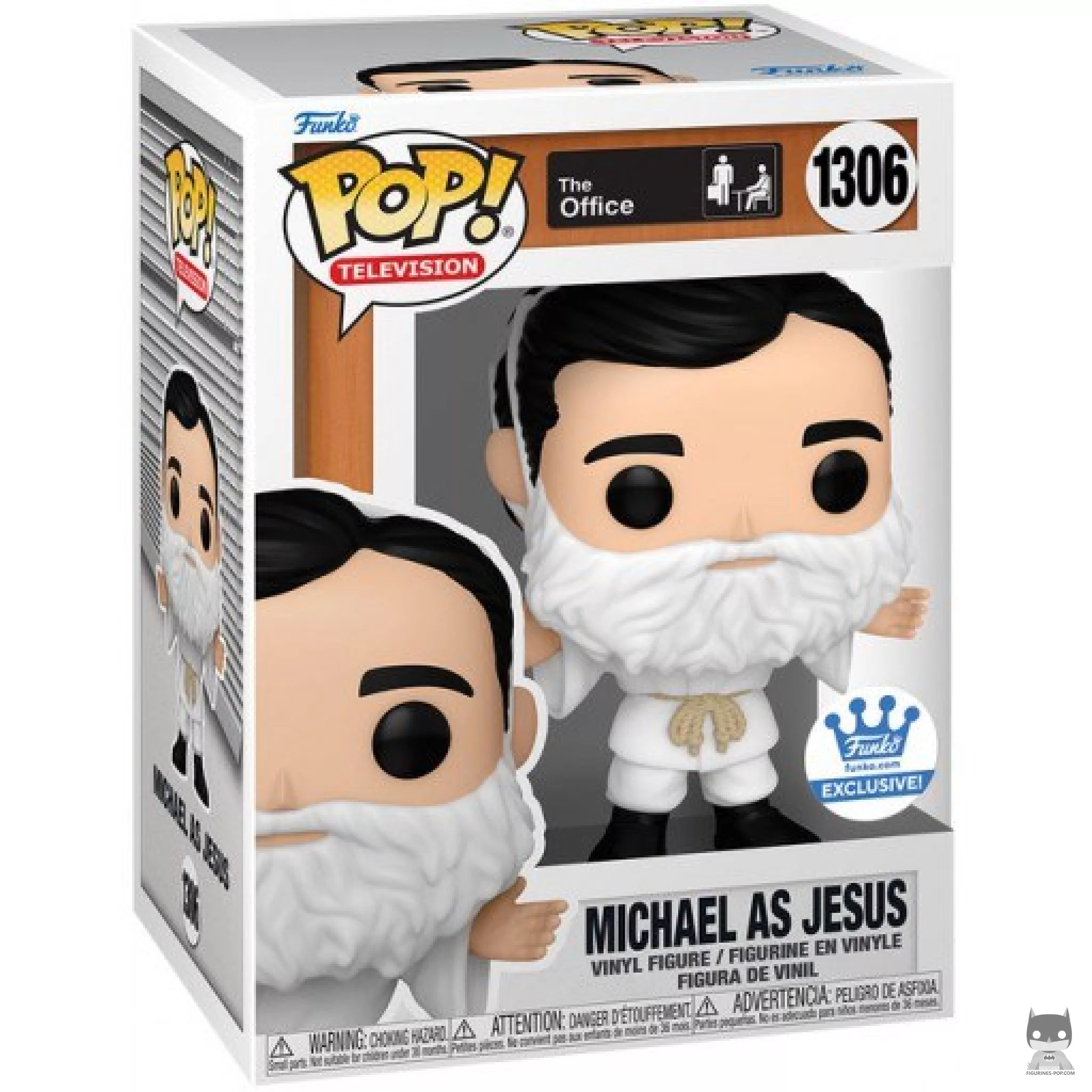 Michael as Jesus Funko Pop! figure in its box