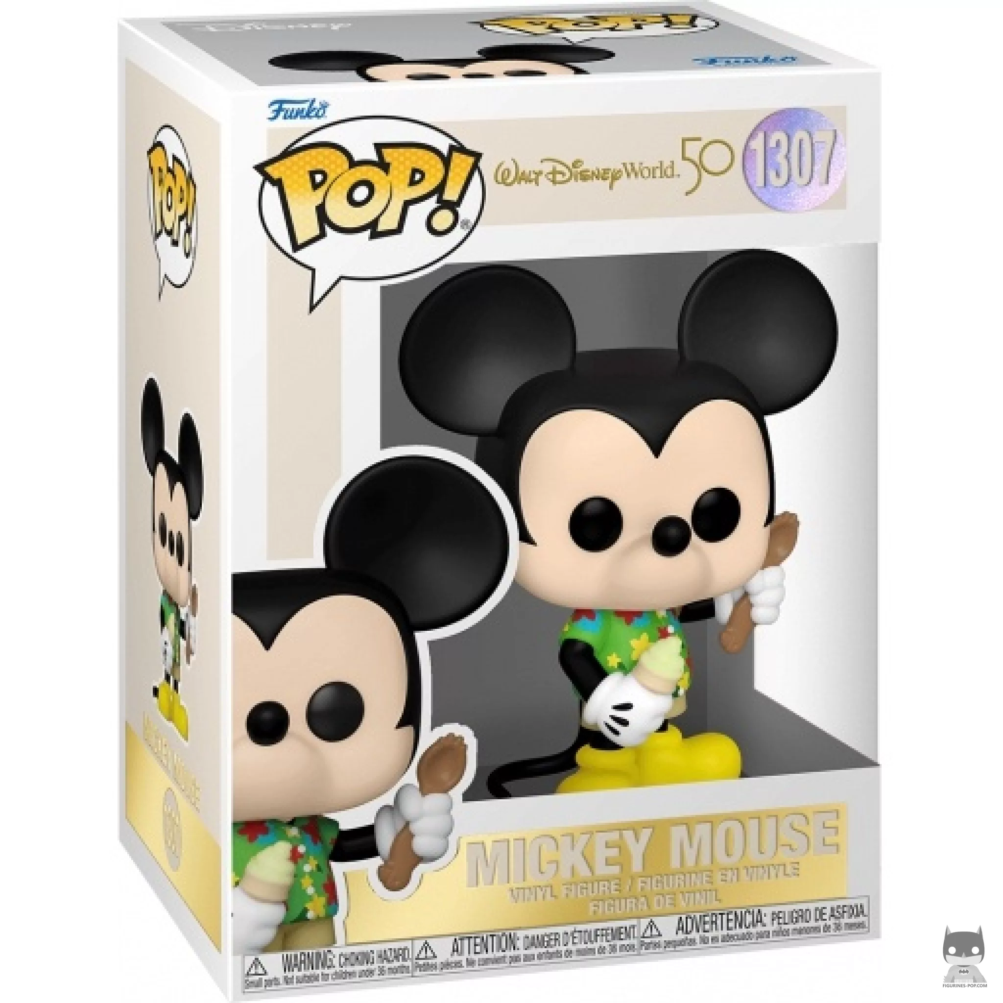 Aloha Mickey Mouse Funko Pop! figure in its box