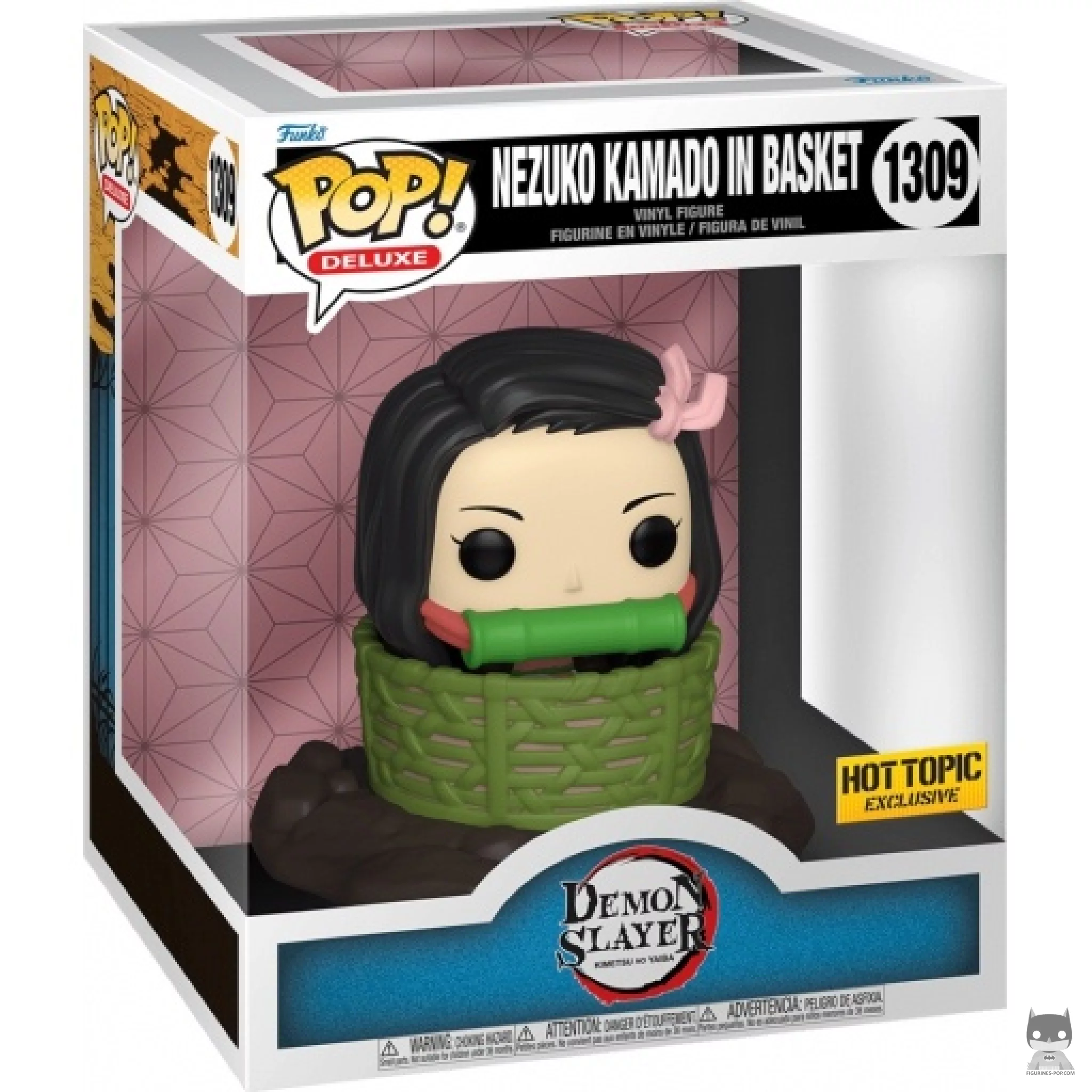 Nezuko Kamado in Basket Funko Pop! figure in its box