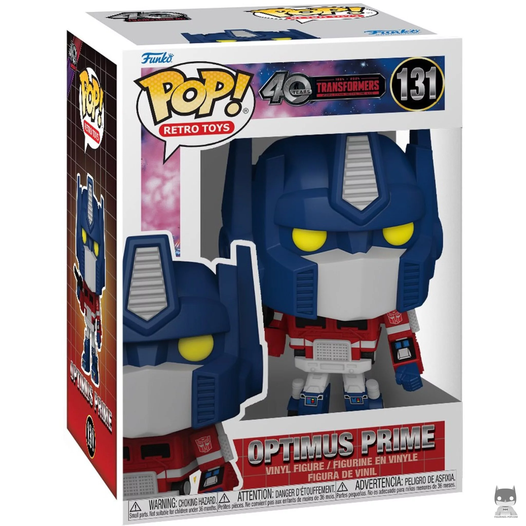 Optimus Prime Funko Pop! figure in its box