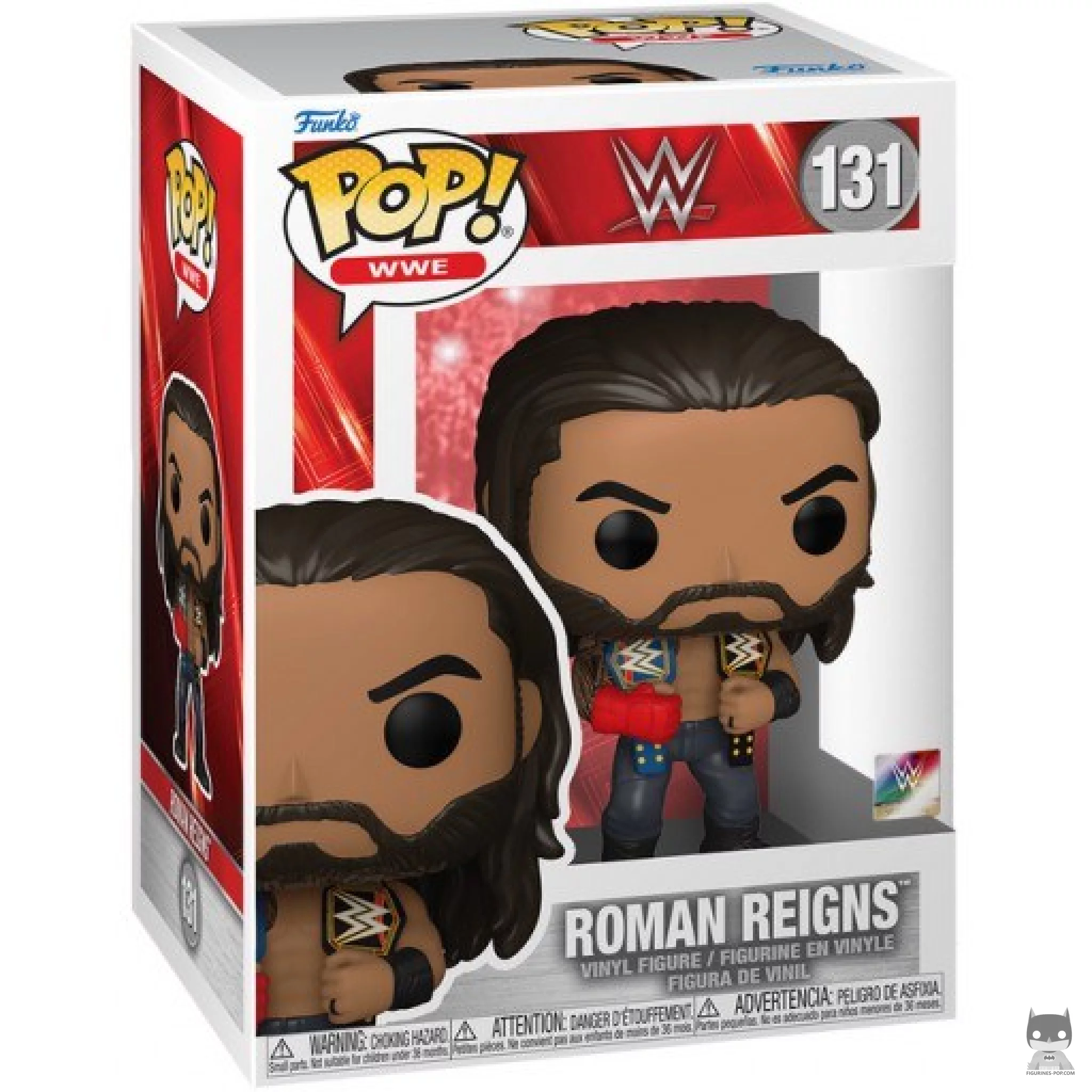 Roman Reigns Funko Pop! figure in its box
