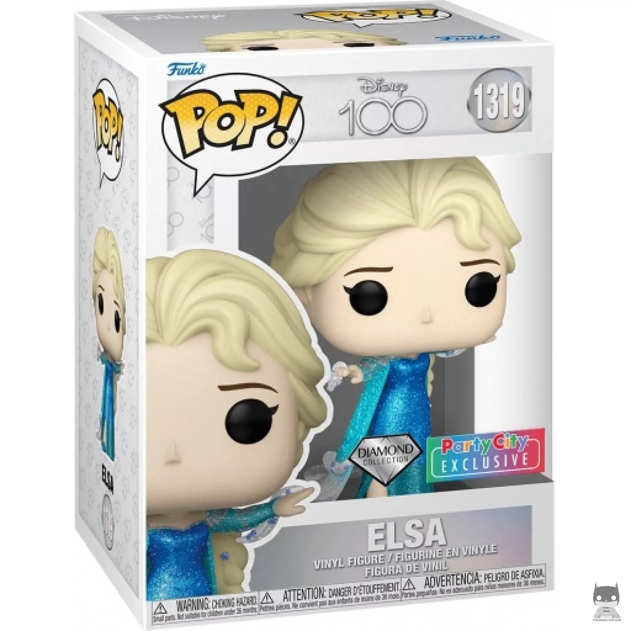 Elsa (Diamond Glitter) Funko Pop! figure in its box