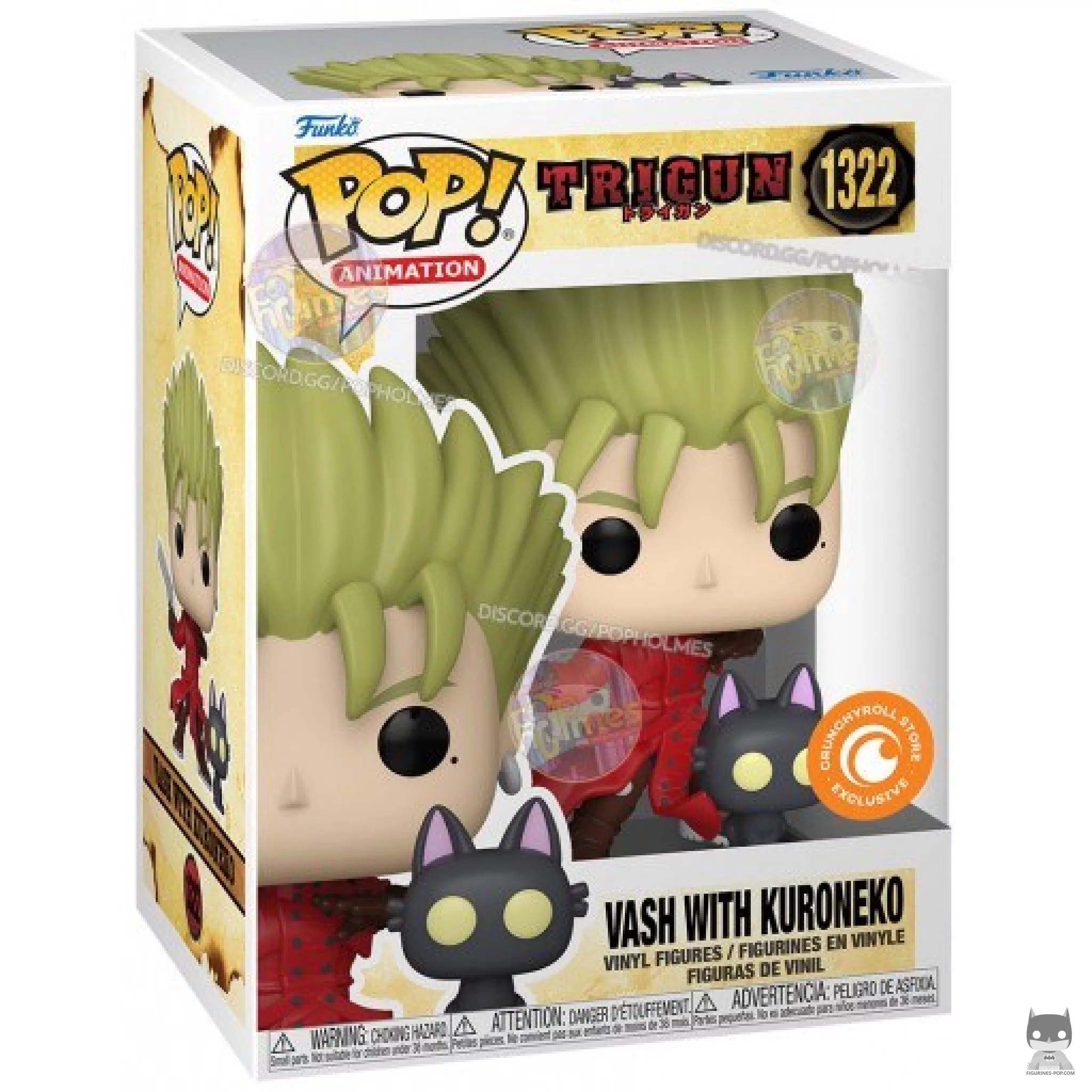 Vash with Kuroneko Funko Pop! figure in its box