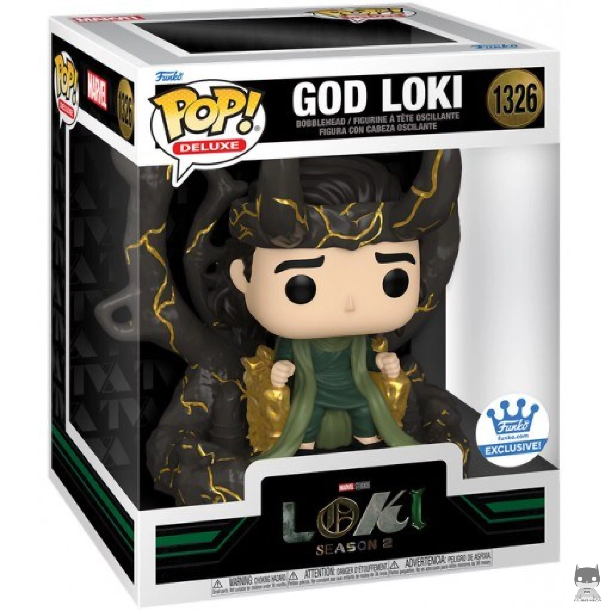 God Loki Funko Pop! figure in its box