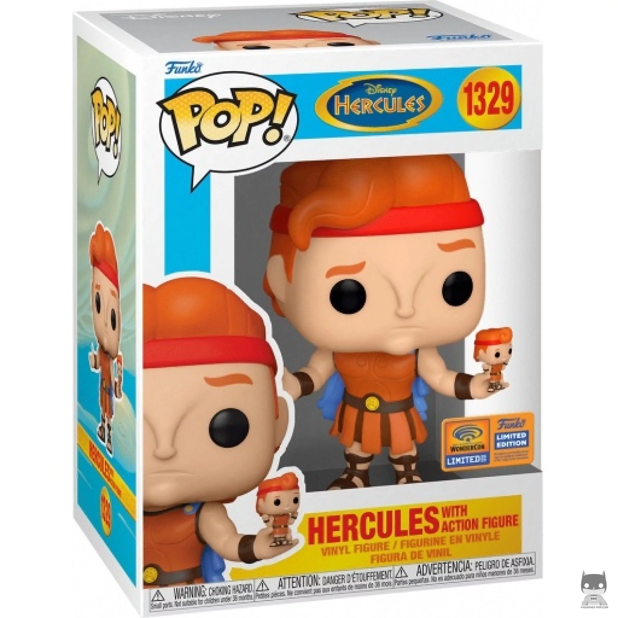 Hercules with Action Figure Funko Pop! figure in its box