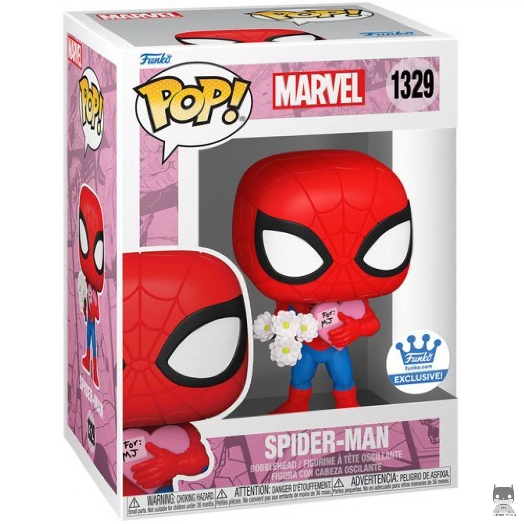 Spider-Man (Valentine's Day) Funko Pop! figure in its box