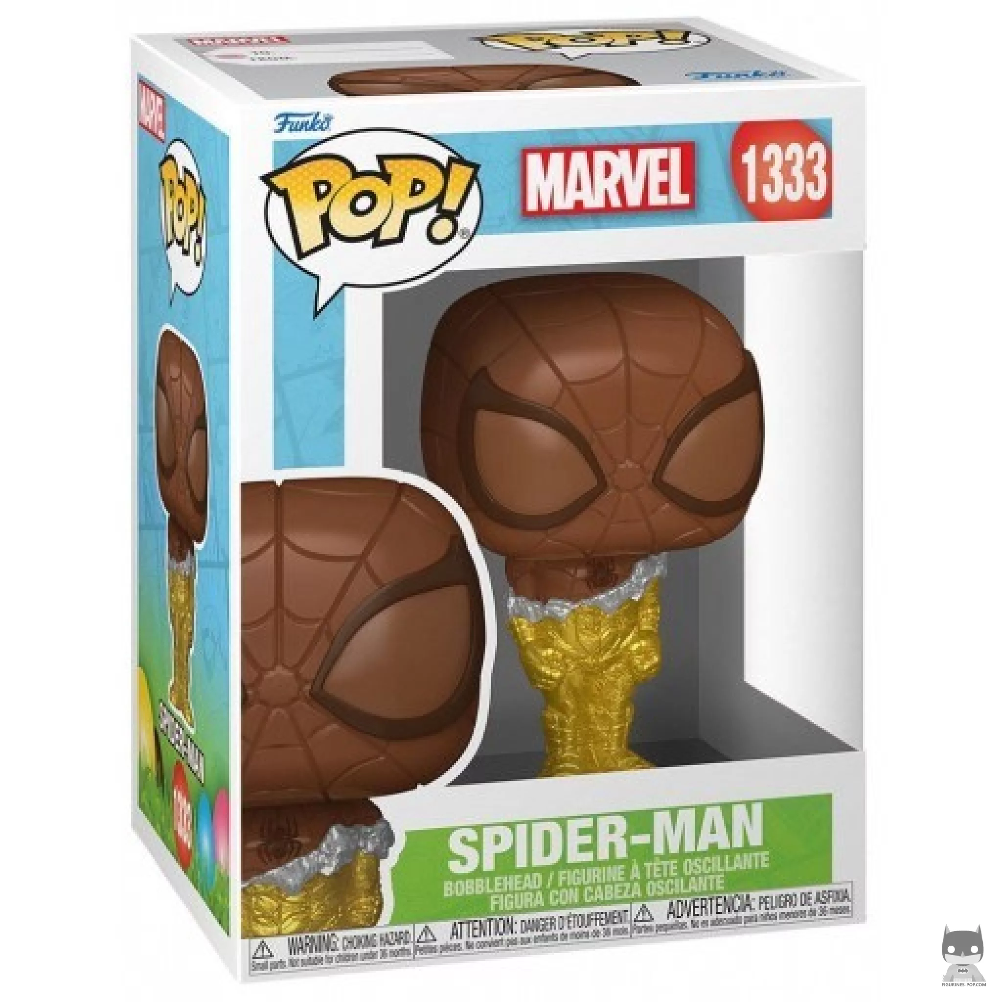 Spider-Man (Chocolate) Funko Pop! figure in its box