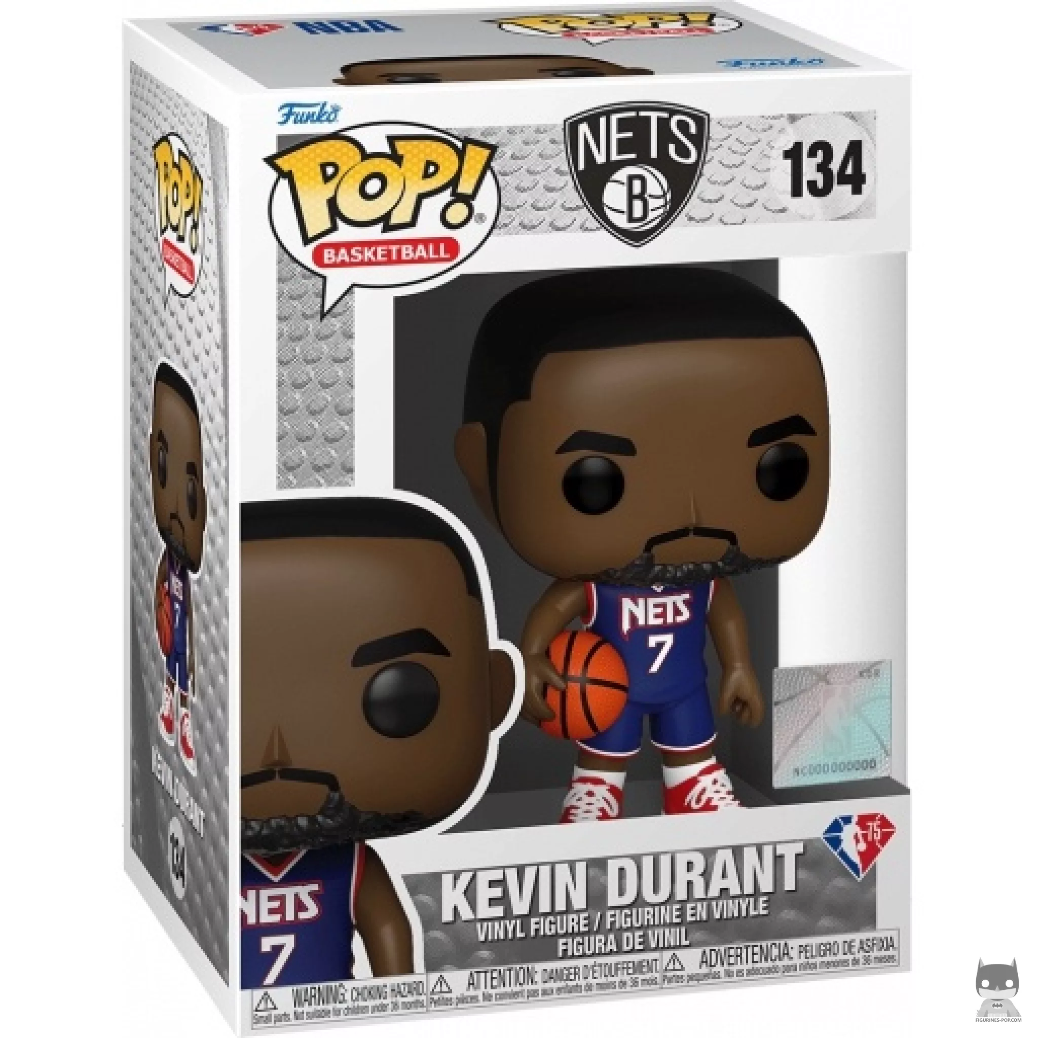 Kevin Durant Funko Pop! figure in its box