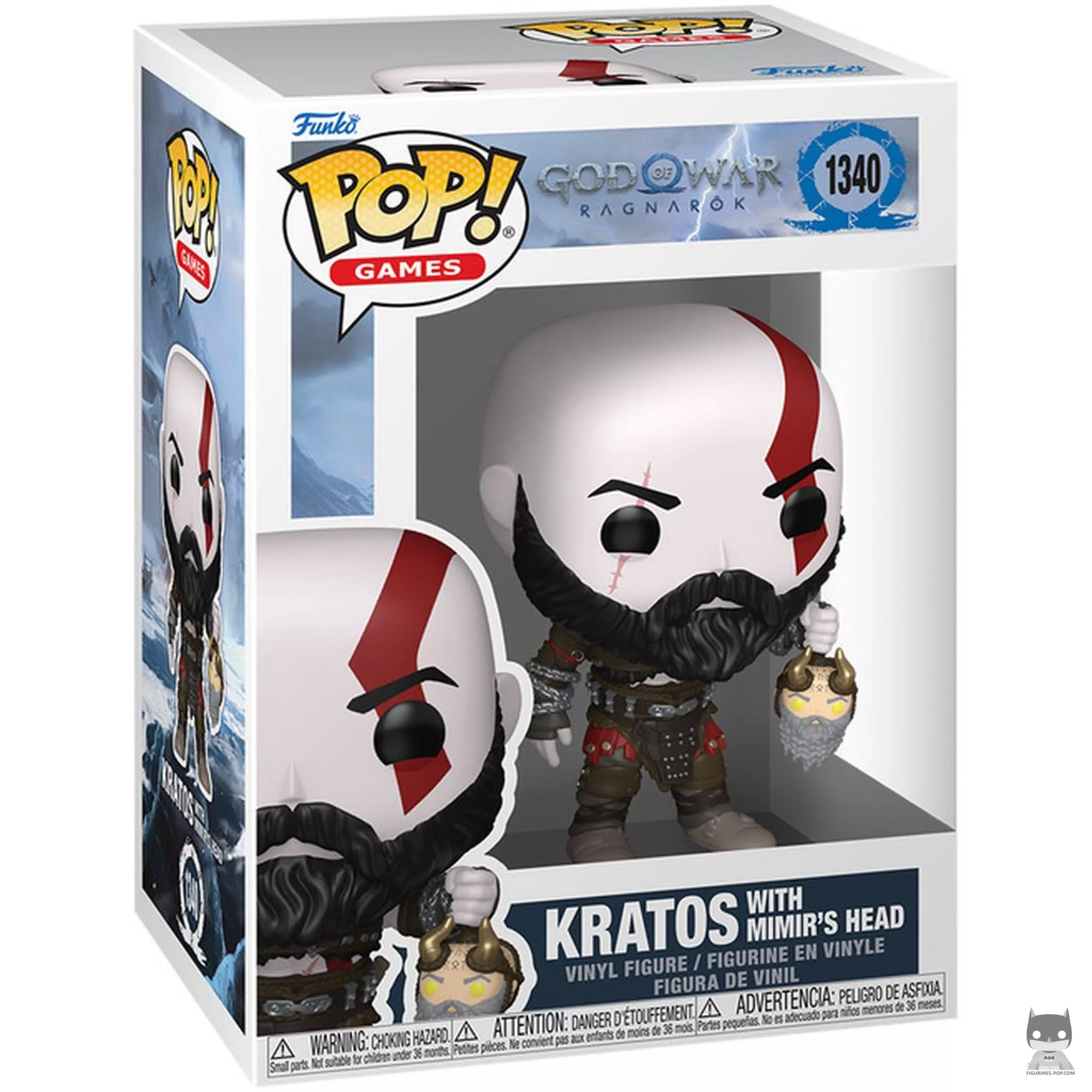Kratos with Mimir's Head Funko Pop! figure in its box