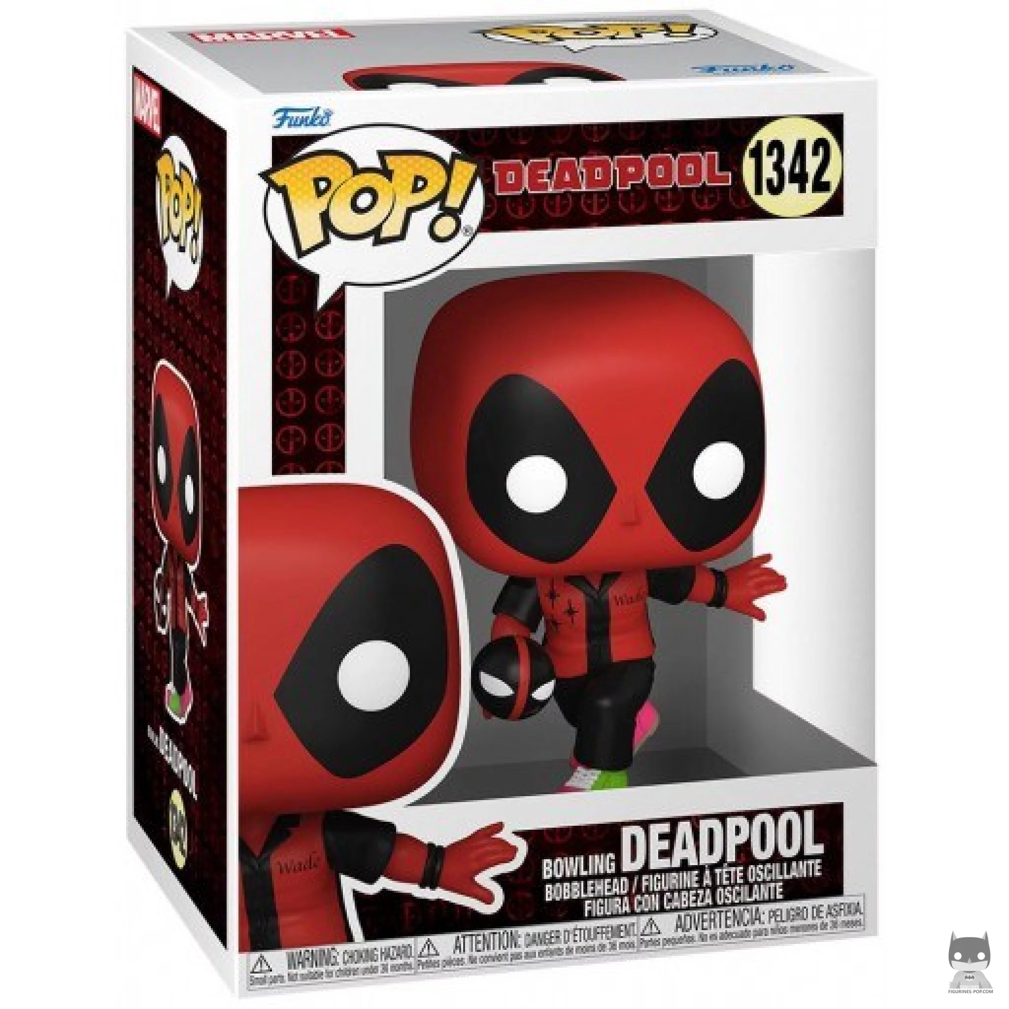 Bowling Deadpool Funko Pop! figure in its box