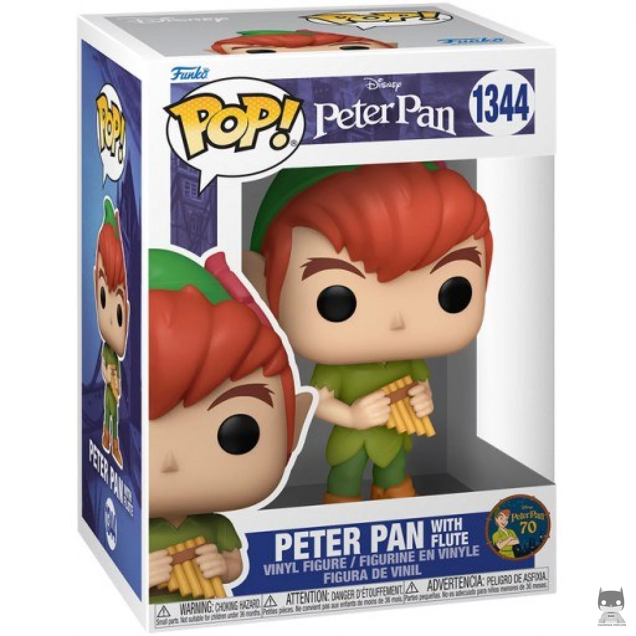 Peter Pan with Flute Funko Pop! figure in its box