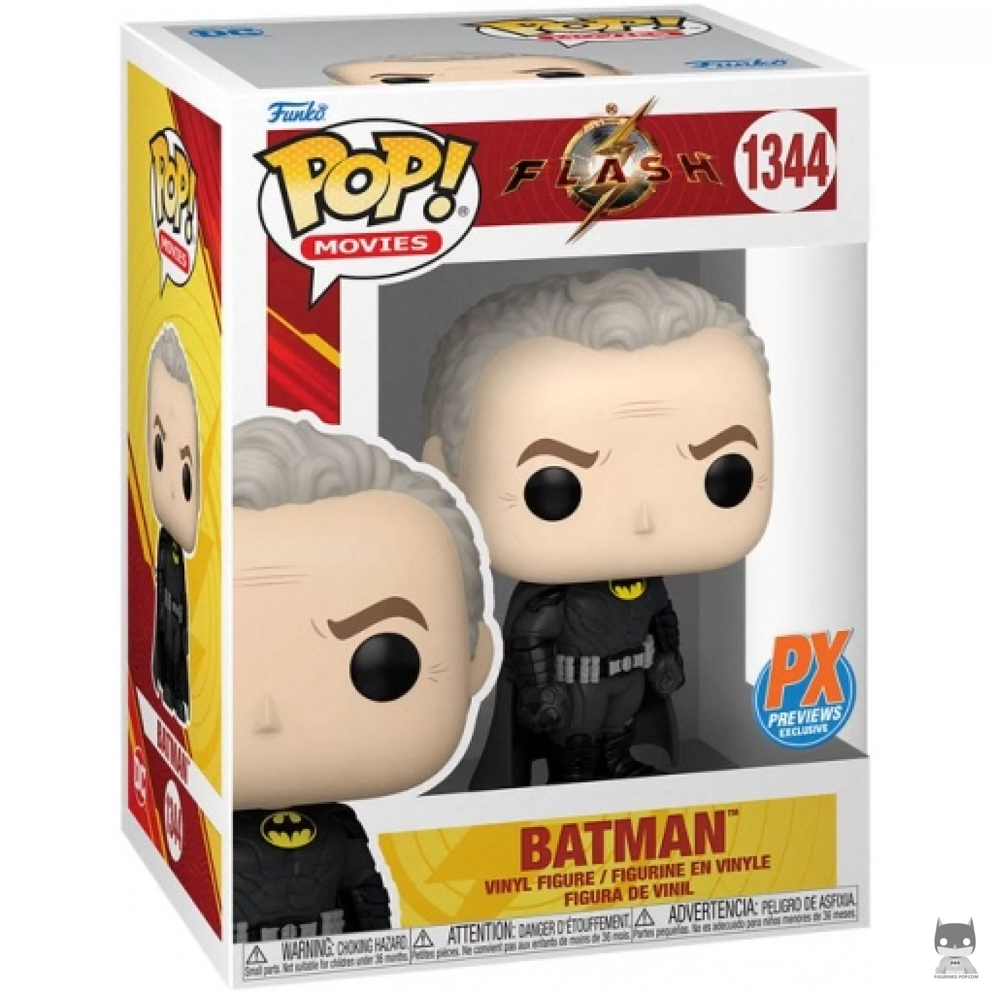 Batman (Unmasked) Funko Pop! figure in its box