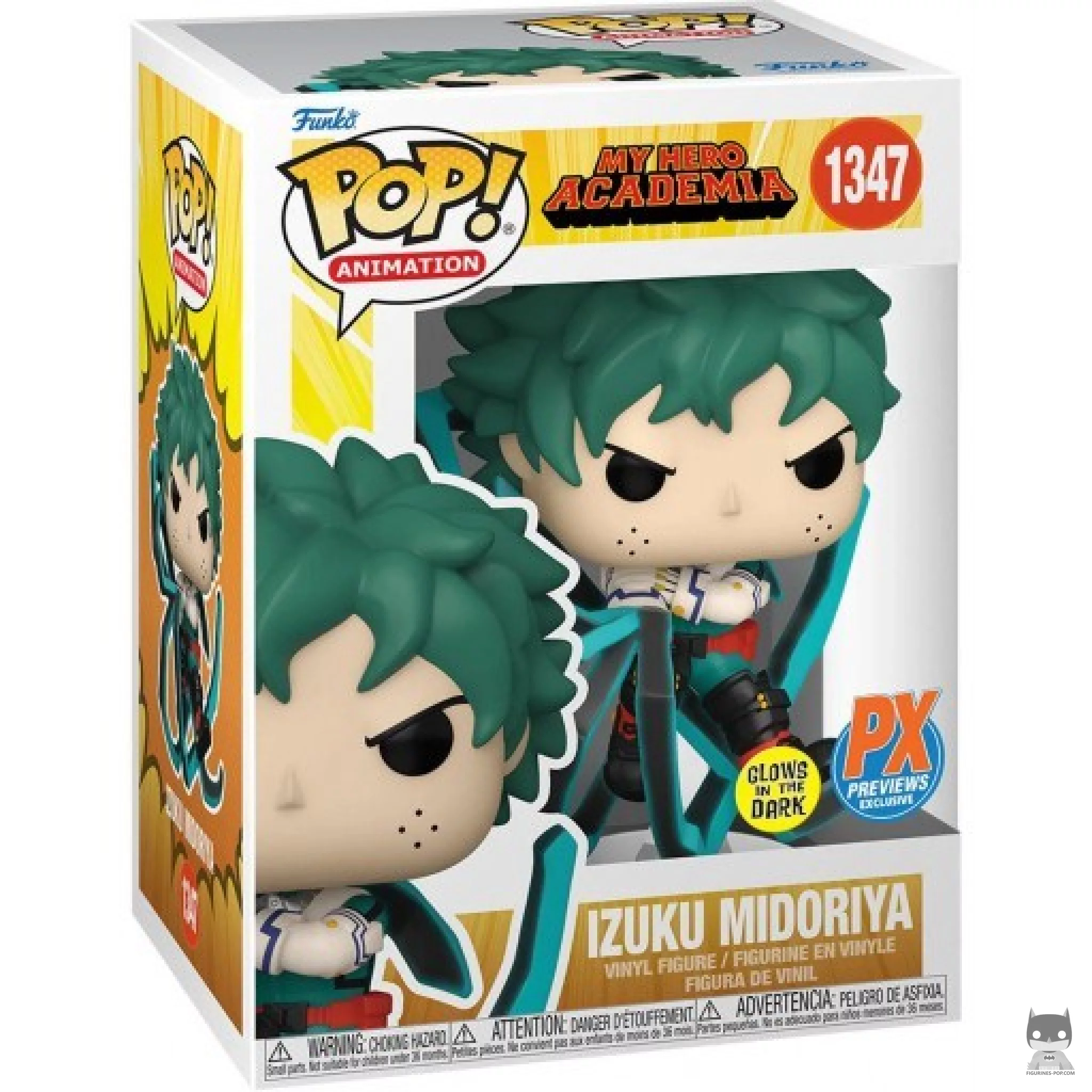 Izuku Midoriya (Glow in the Dark) Funko Pop! figure in its box
