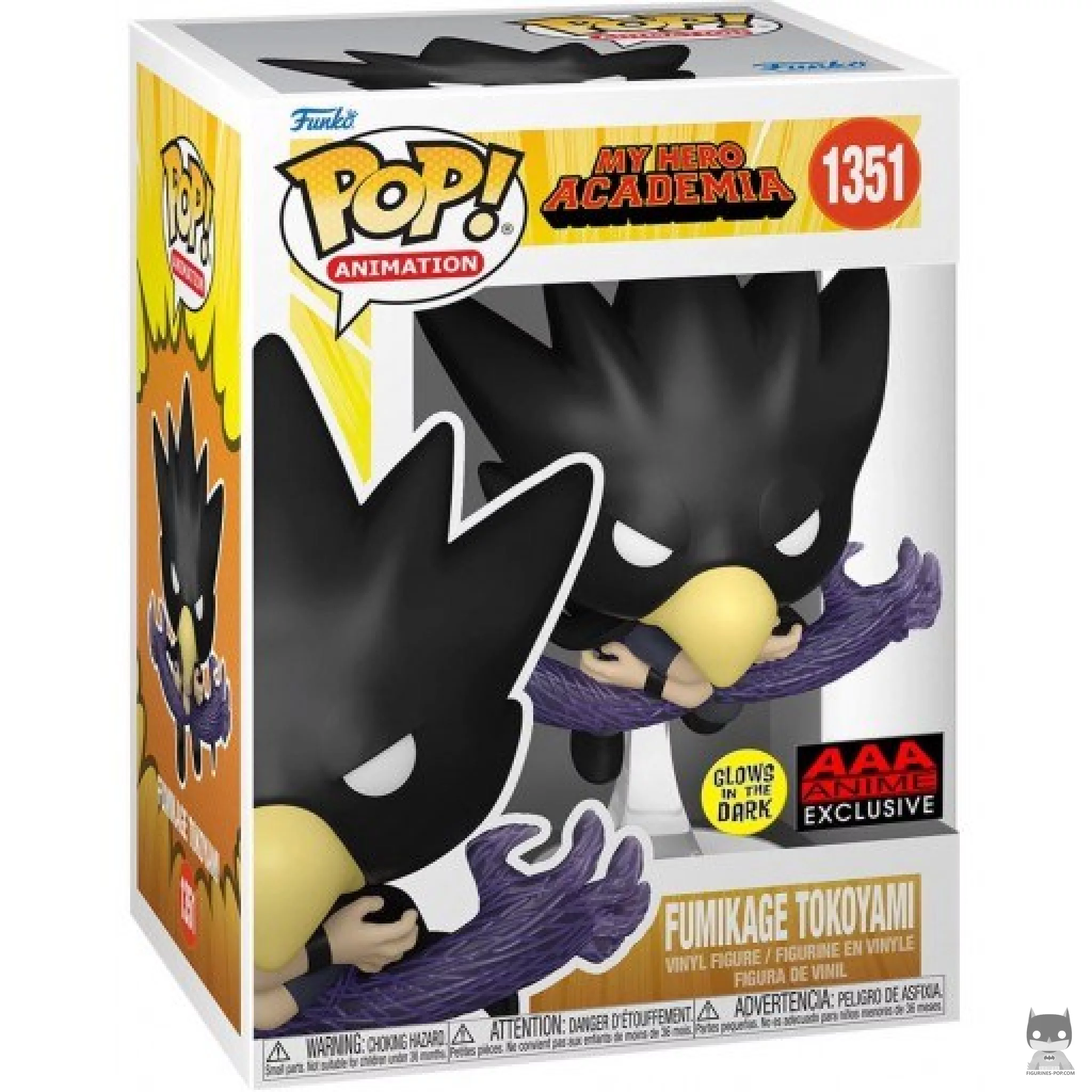Fumikage Tokoyami (Glow in the Dark) Funko Pop! figure in its box