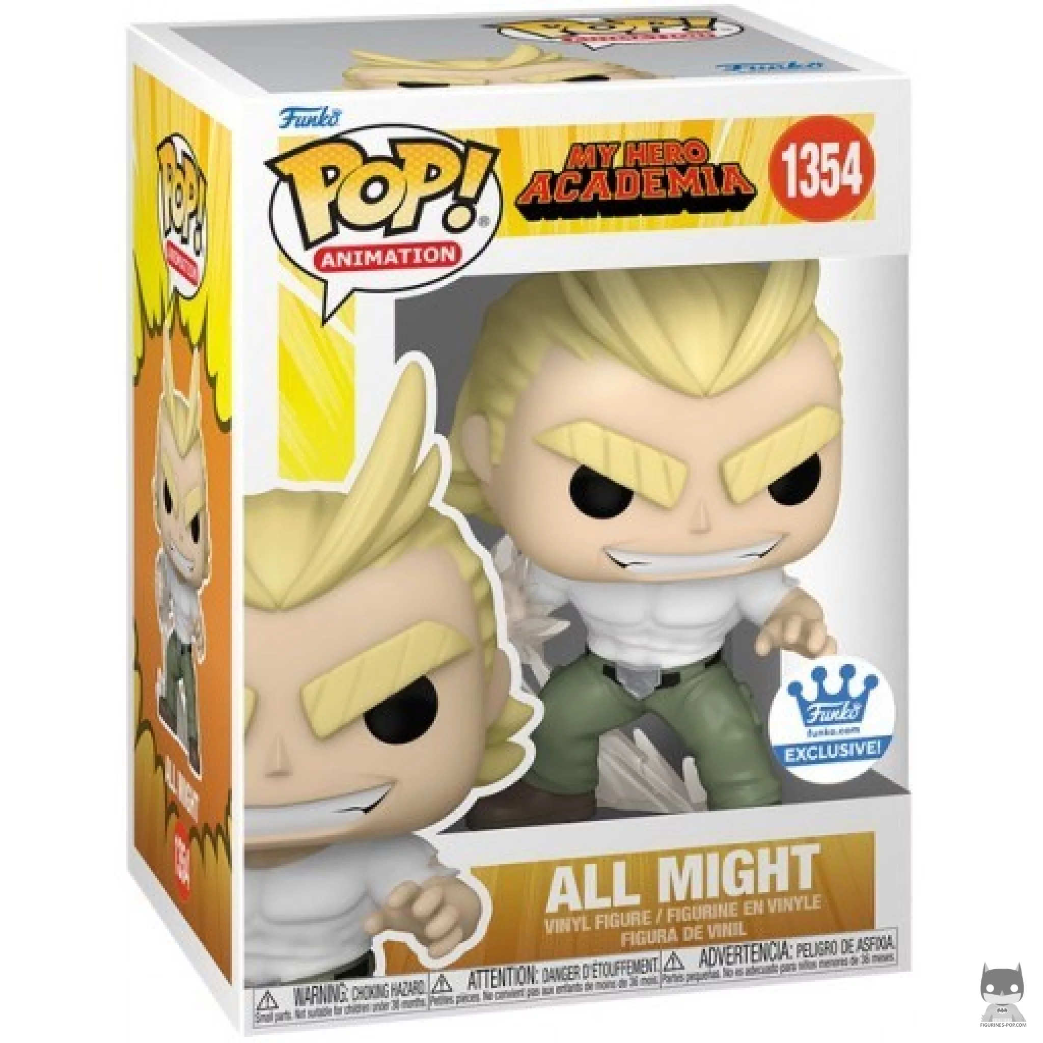 All Might (Texas Smash) Funko Pop! figure in its box