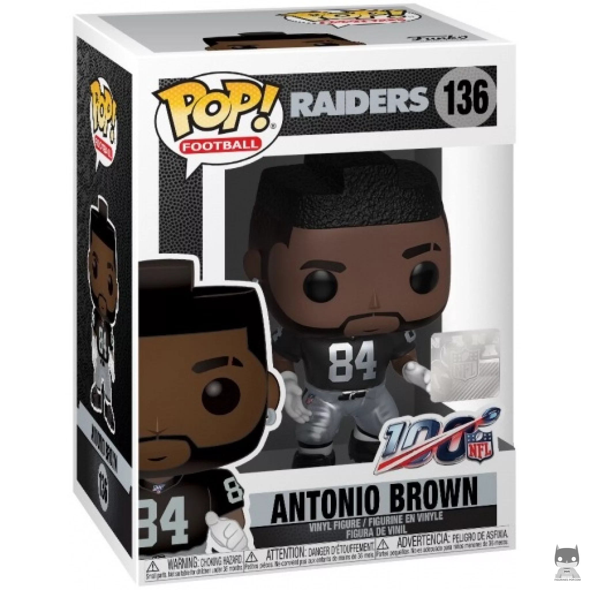 Antonio Brown Funko Pop! figure in its box