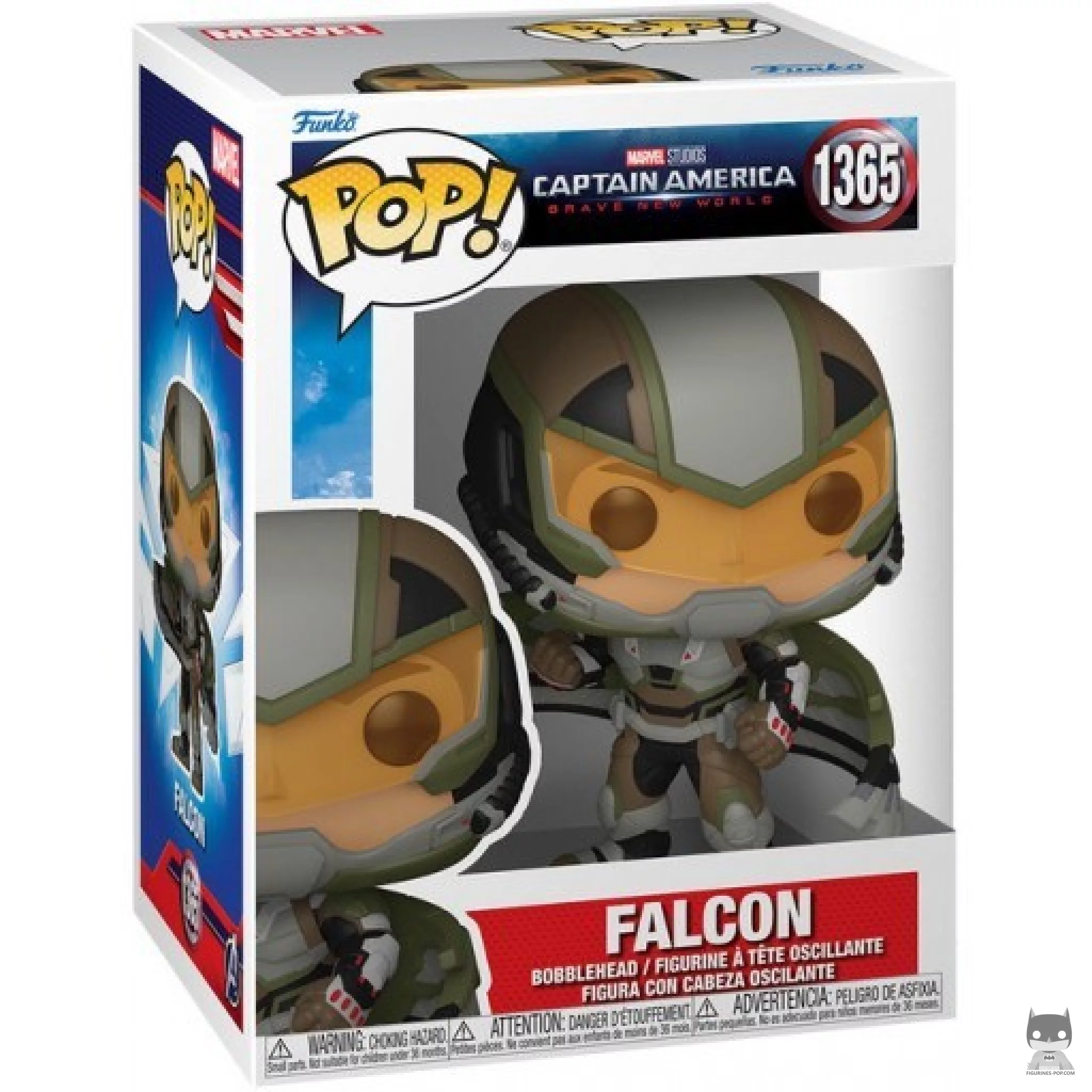 Falcon Funko Pop! figure in its box