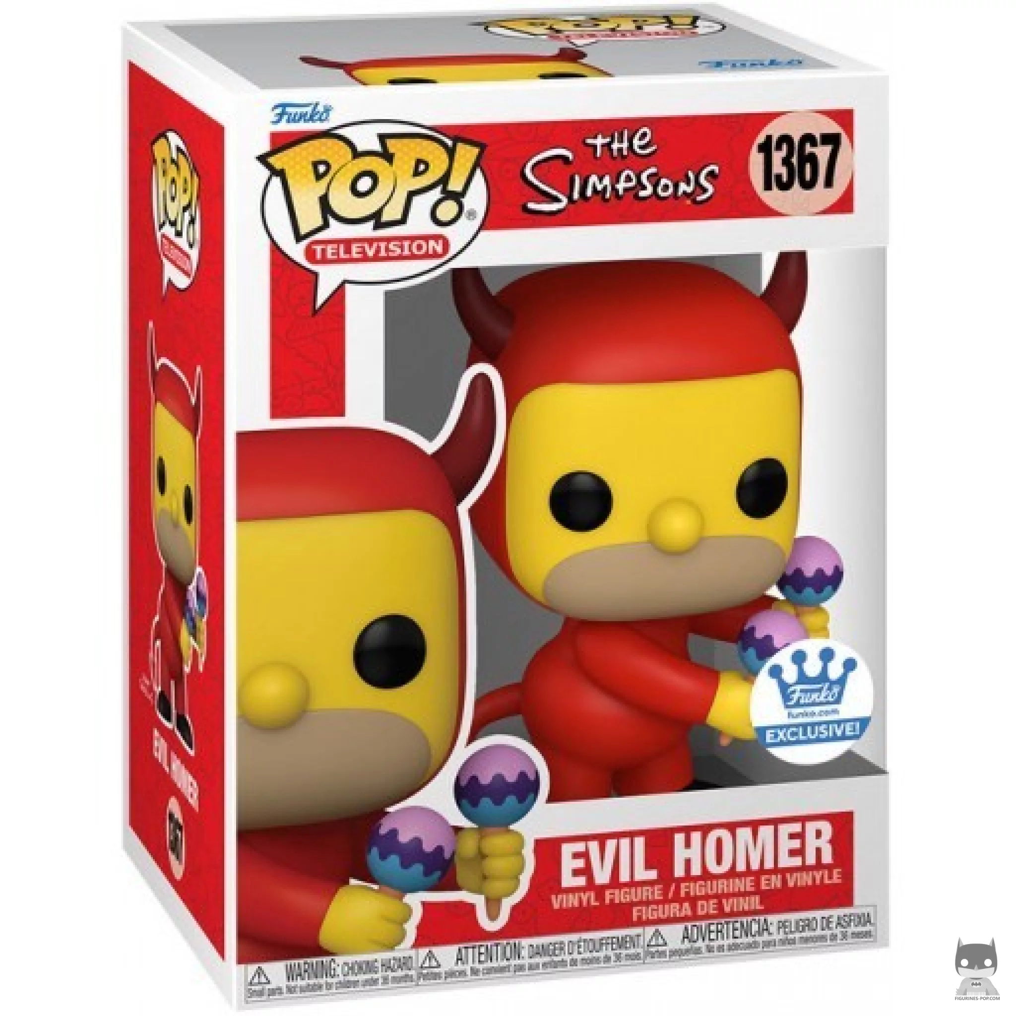 Evil Homer Funko Pop! figure in its box