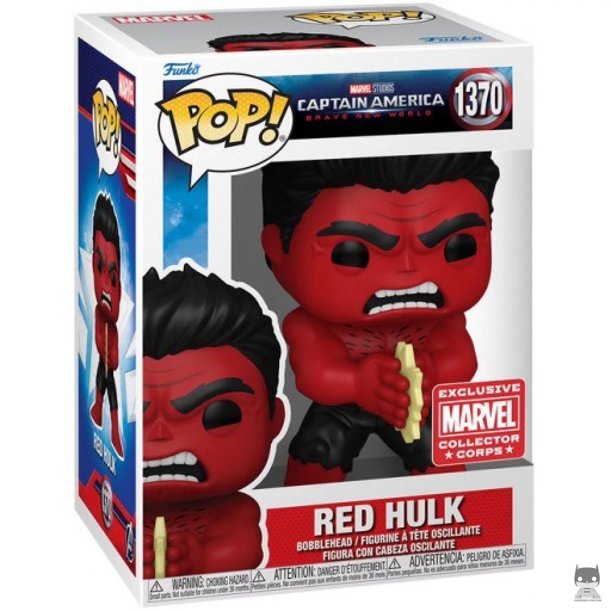 Red Hulk Funko Pop! figure in its box