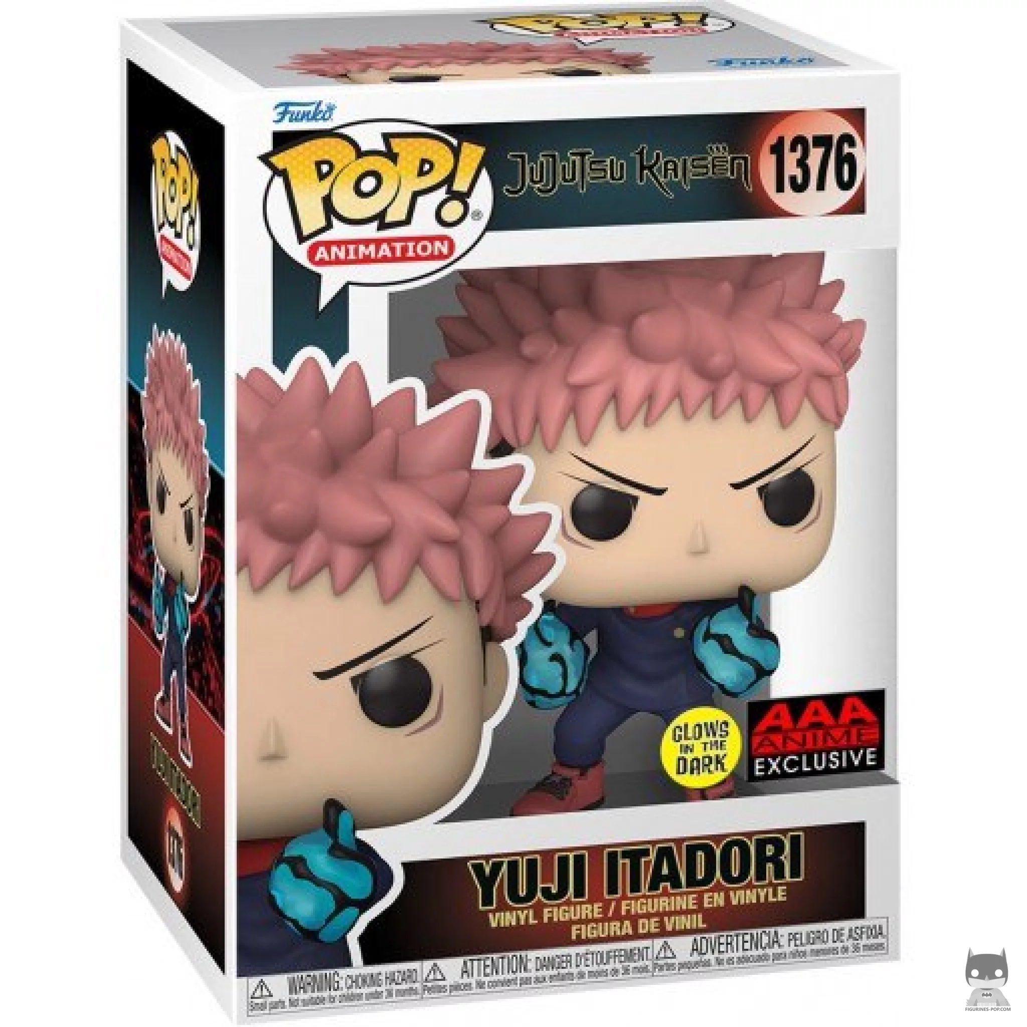 Yuji Itadori (Glow in the Dark) Funko Pop! figure in its box