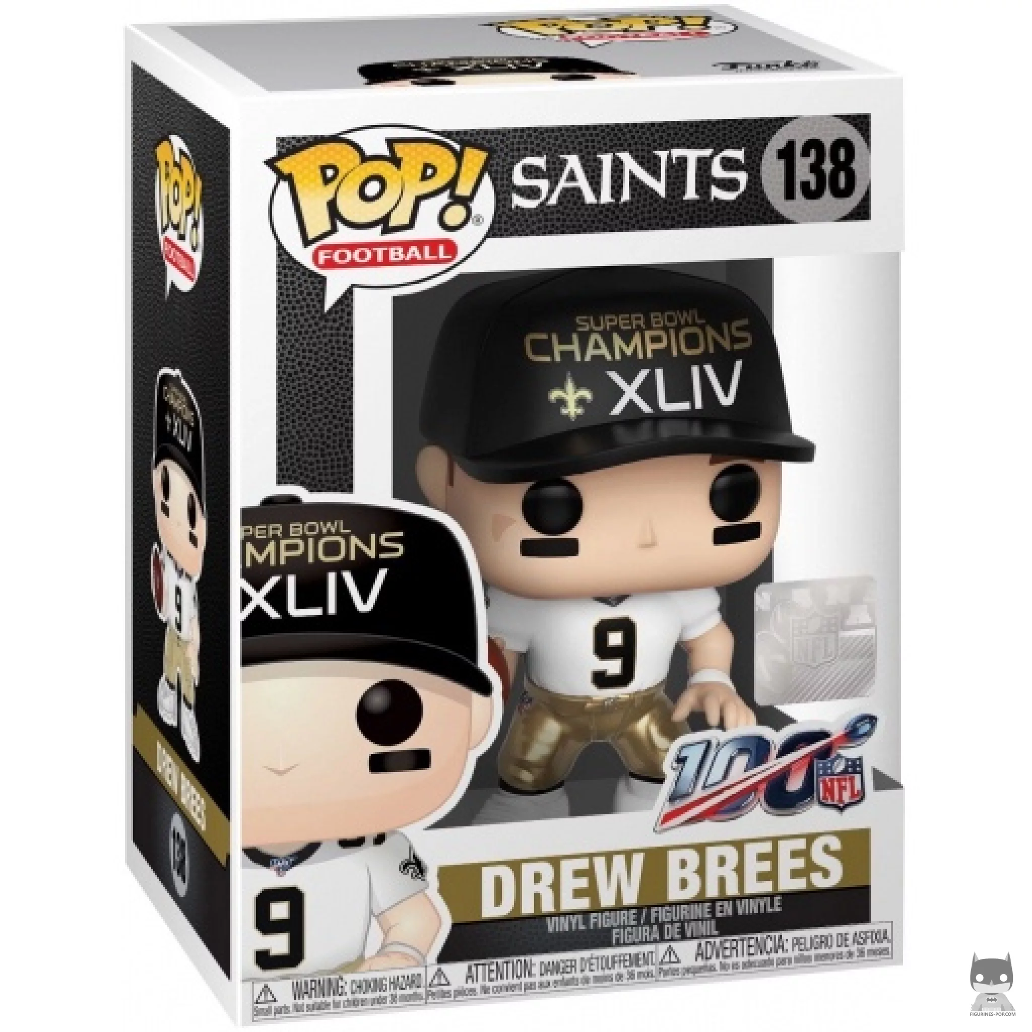 Drew Brees Funko Pop! figure in its box