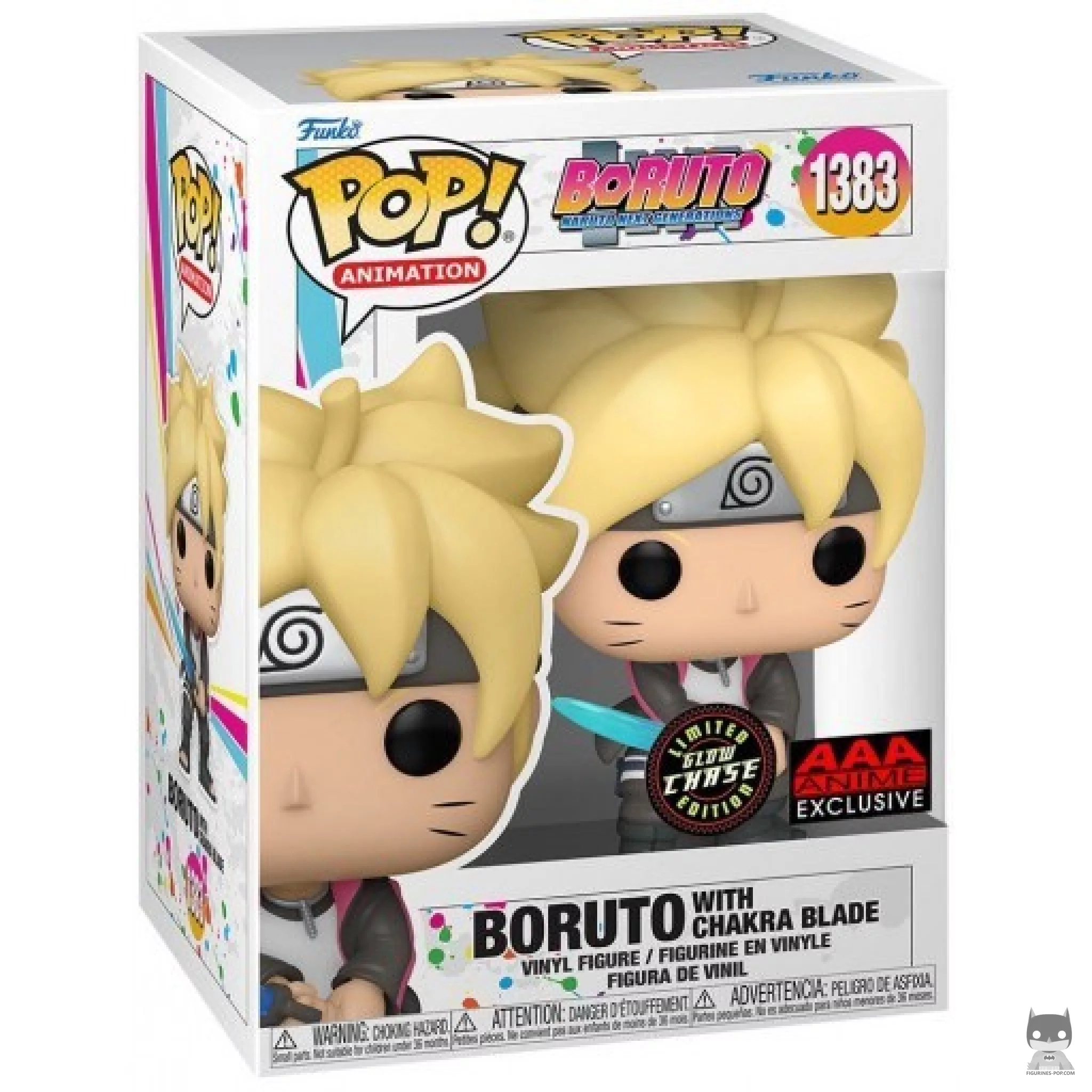Boruto with Chakra Blade (Chase & Glow in the Dark) Funko Pop! figure in its box