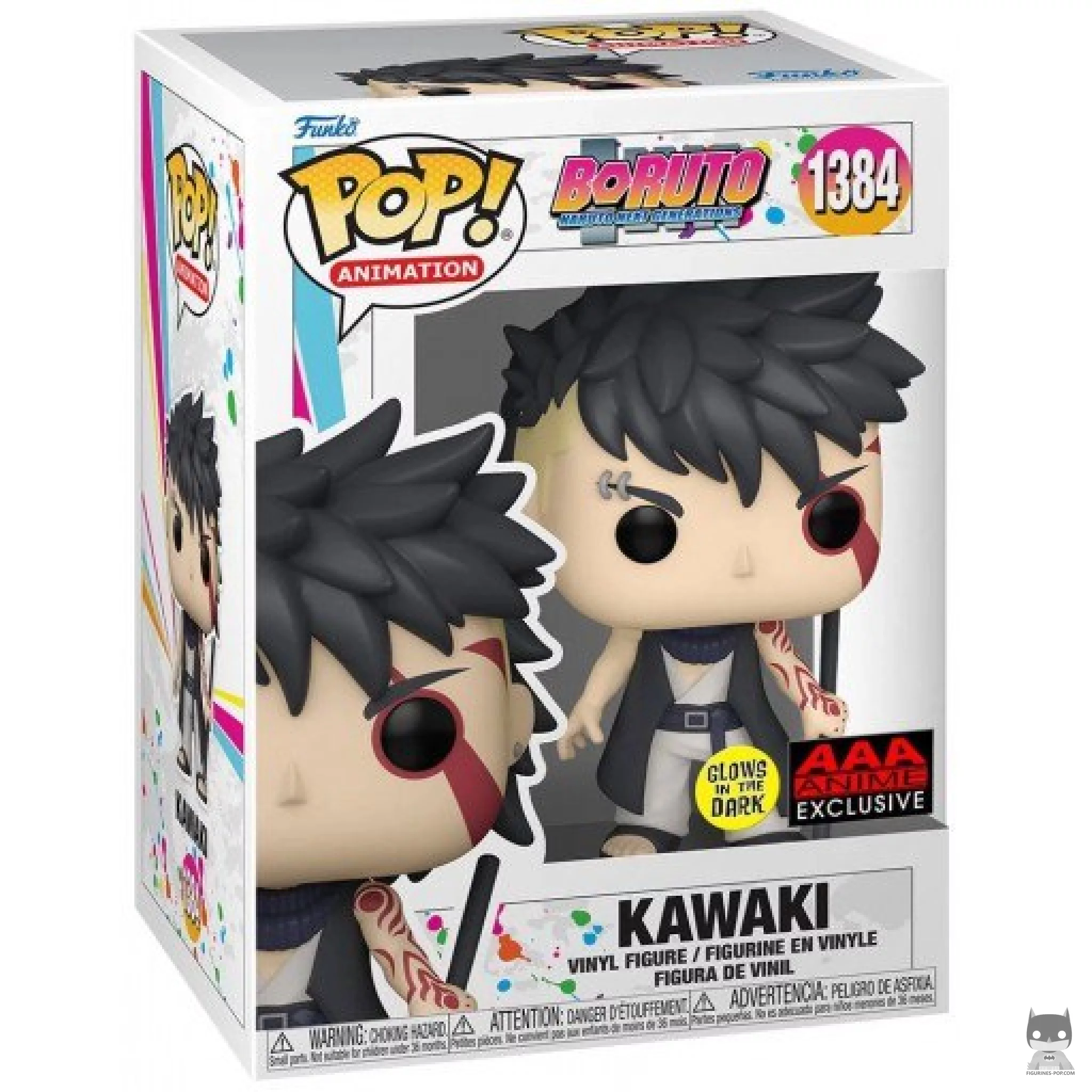 Kawaki (Glow in the Dark) Funko Pop! figure in its box
