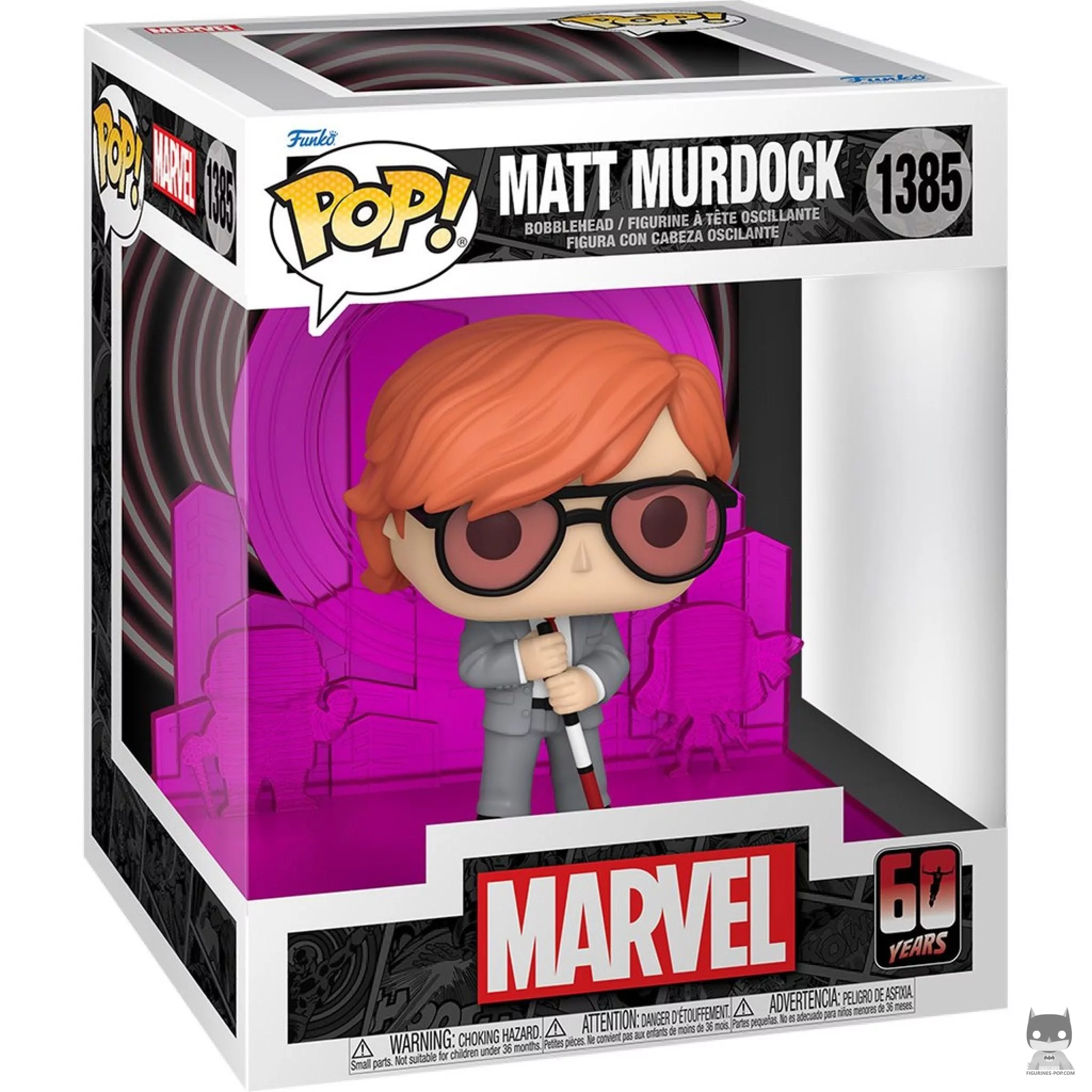 Matt Murdock with Radar (Deluxe) Funko Pop! figure in its box