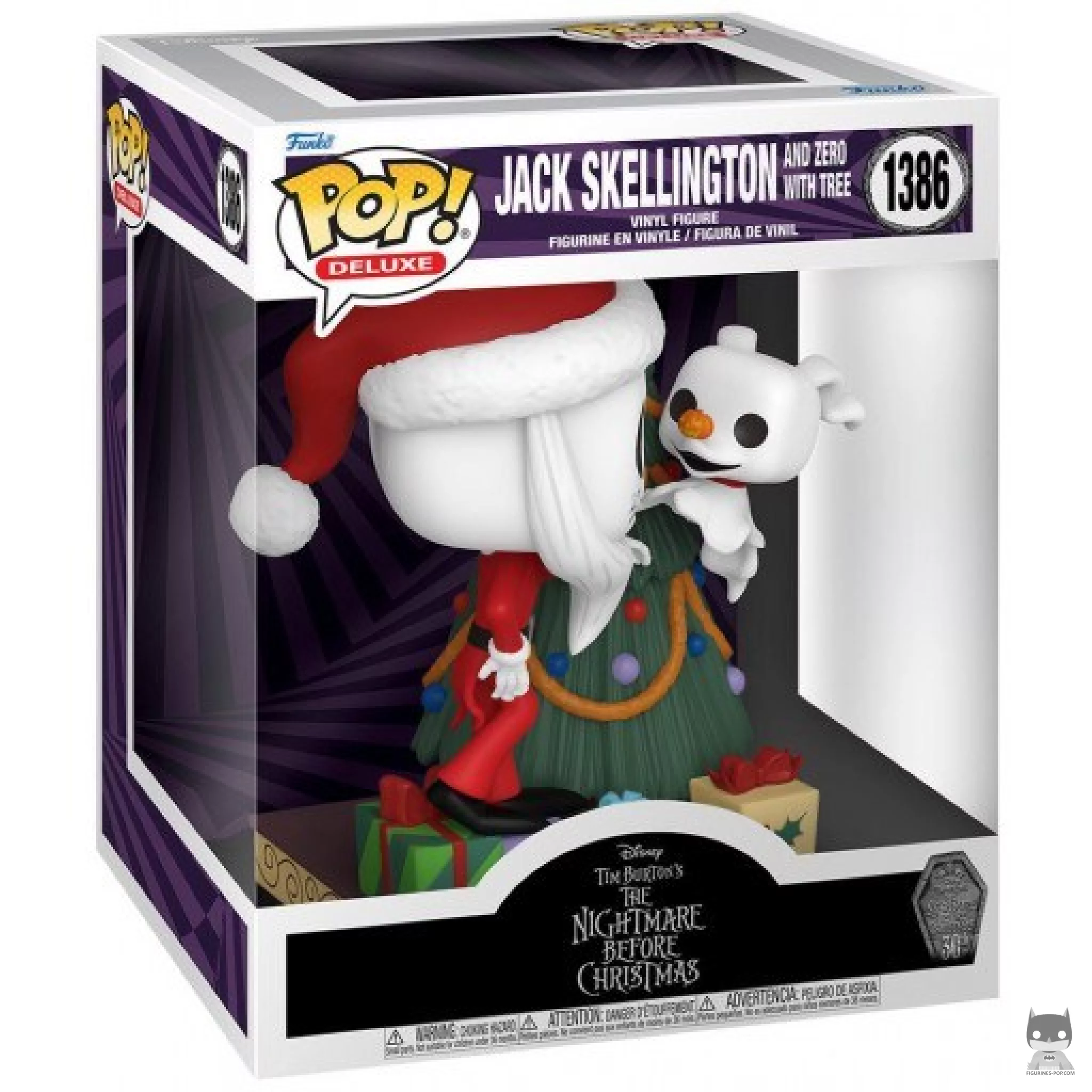 Jack Skellington and Zero with Tree Funko Pop! figure in its box