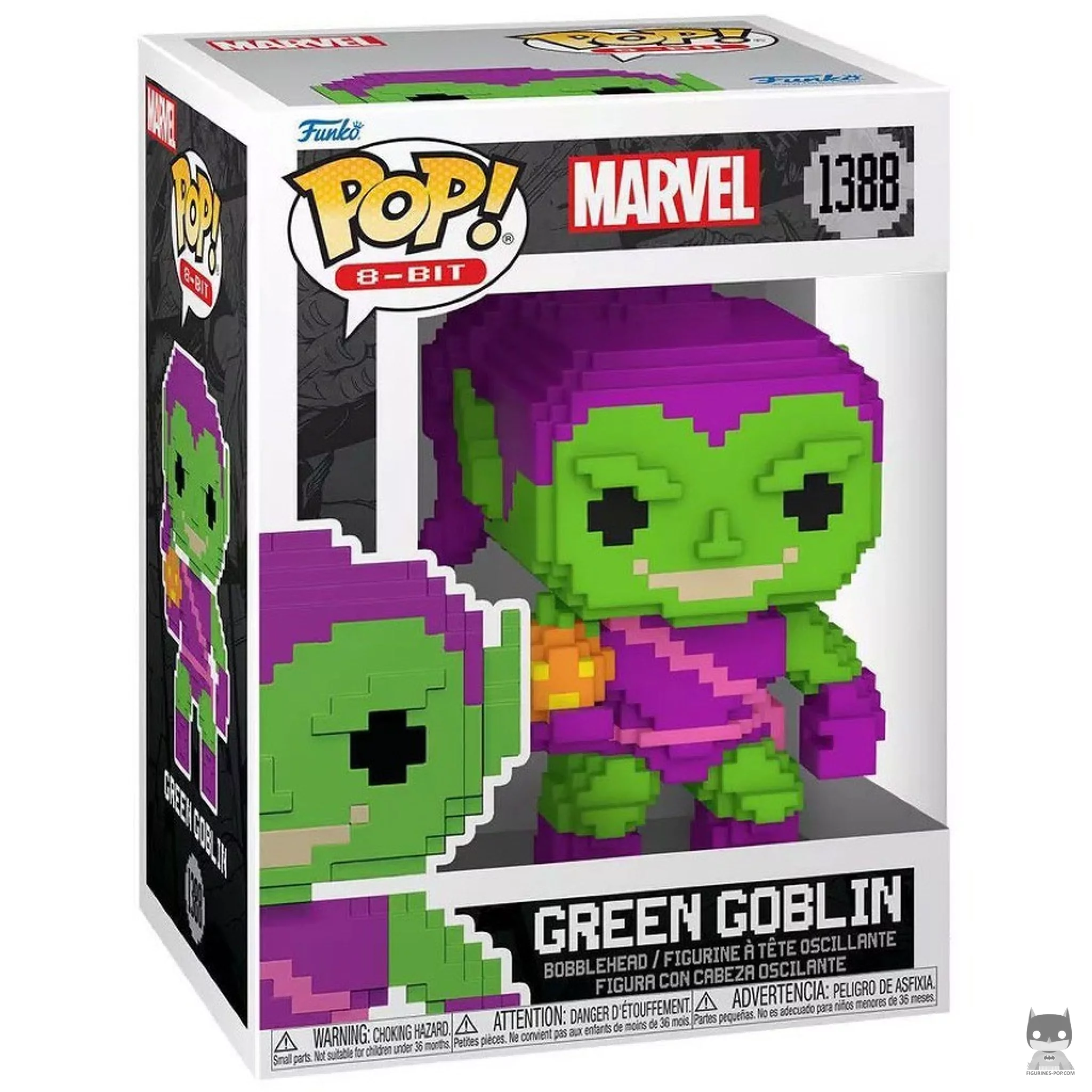 Green Goblin (8-Bit) Funko Pop! figure in its box